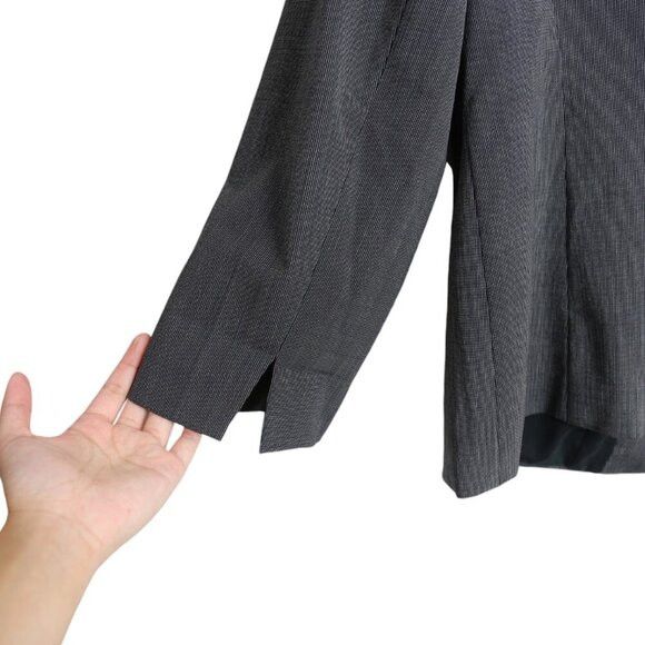 Lafayette 148 Lafayette 148 New York Blazer Jacket Charcoal Wool Blend Size XXL / US 16-18 / IT 52-54 - 5 Thumbnail