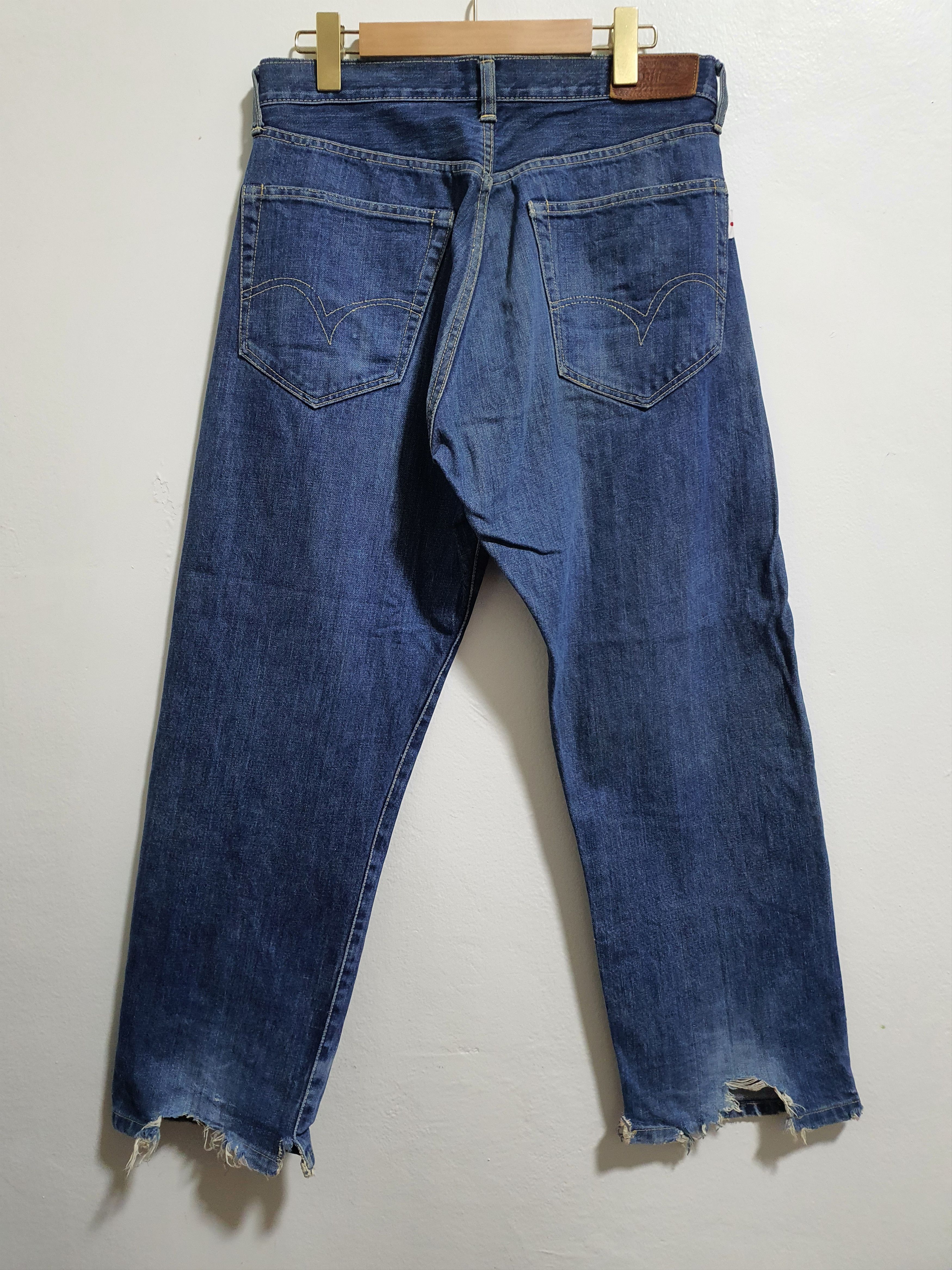 Studio D'Artisan × Vintage STUDIO D’ARTISAN 31/38.5 SELVEDGE BAGGY JEANS Size US 31 - 2 Thumbnail