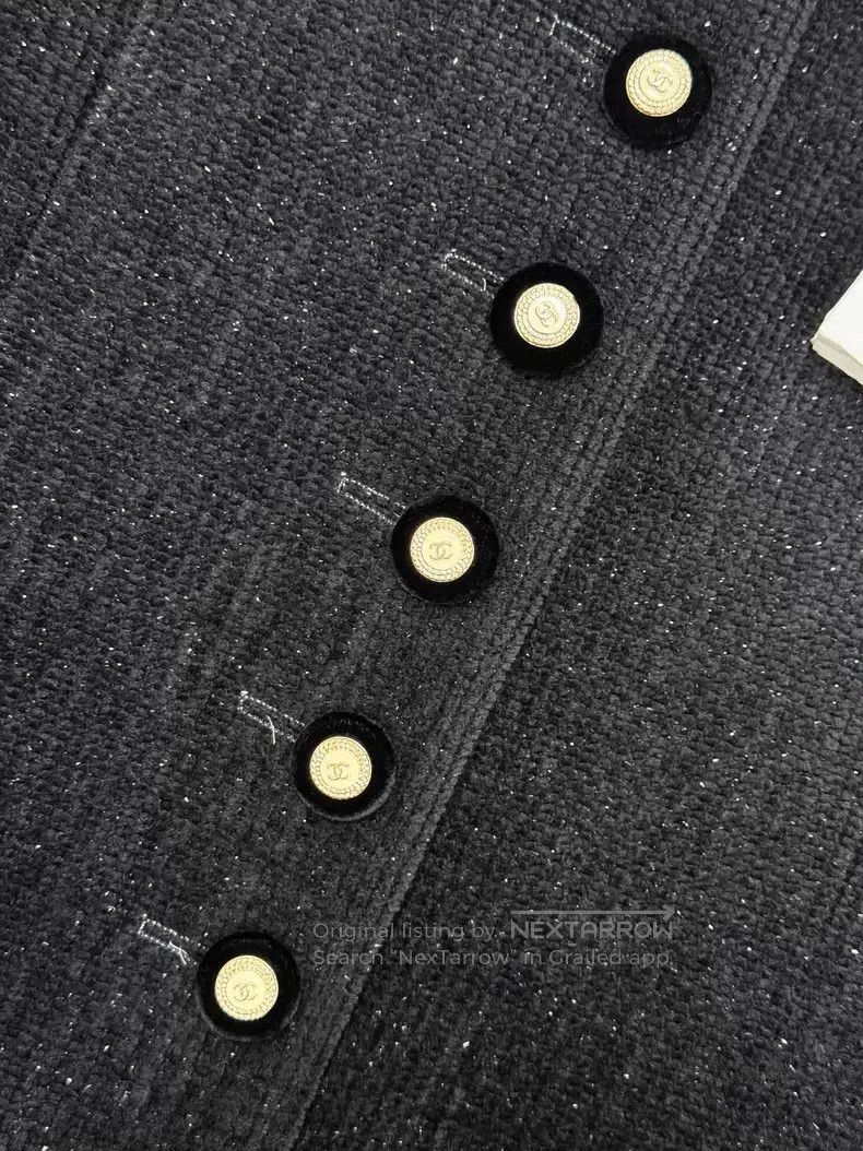 Chanel Chanel Long-sleeved coat with white tassels Size XS / US 0-2 / IT 36-38 - 4 Thumbnail
