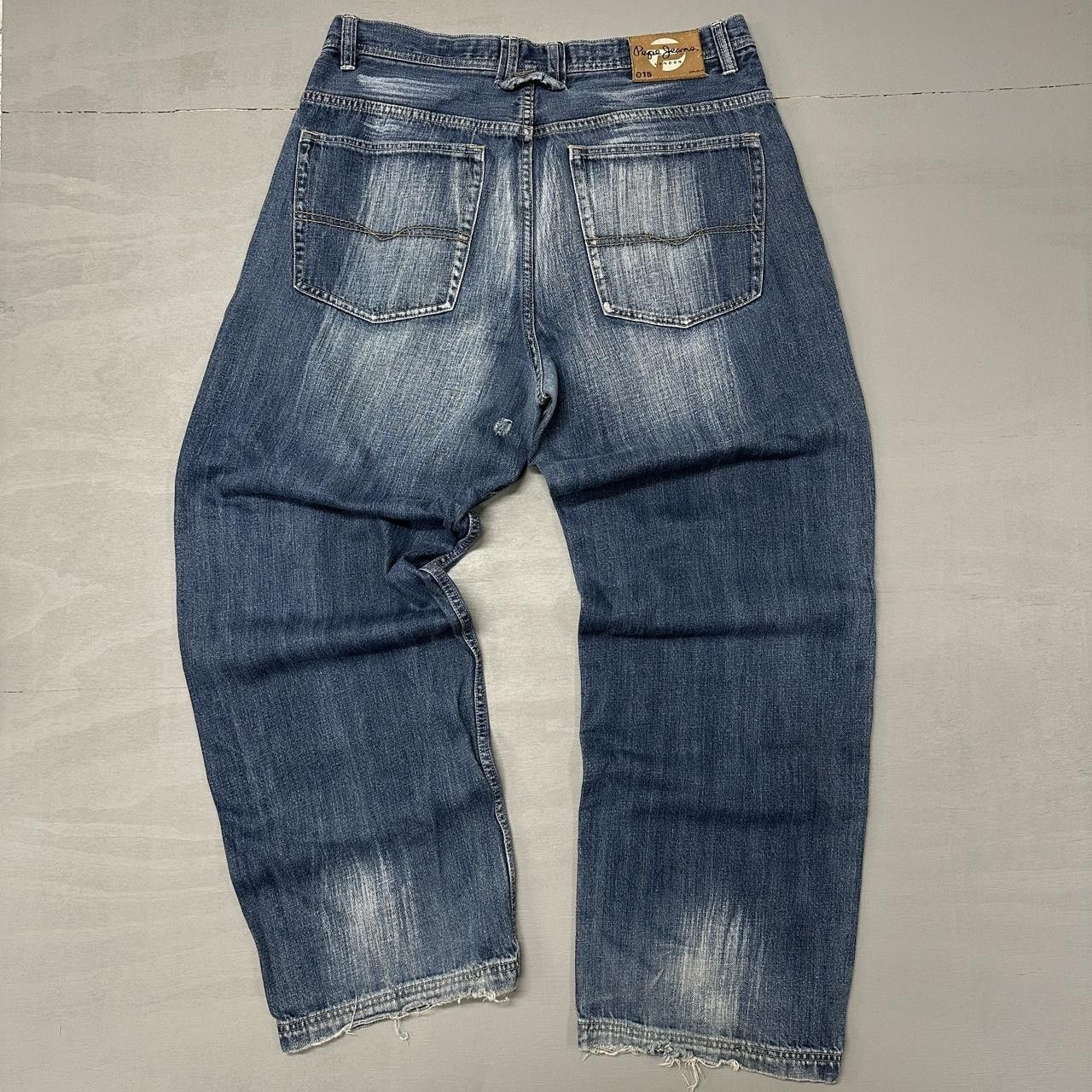 Pepe Jeans Y2K Pepe Jeans Baggy Faded Wide Leg Pants 36 x 31 Size US 36 / EU 52 - 2 Thumbnail