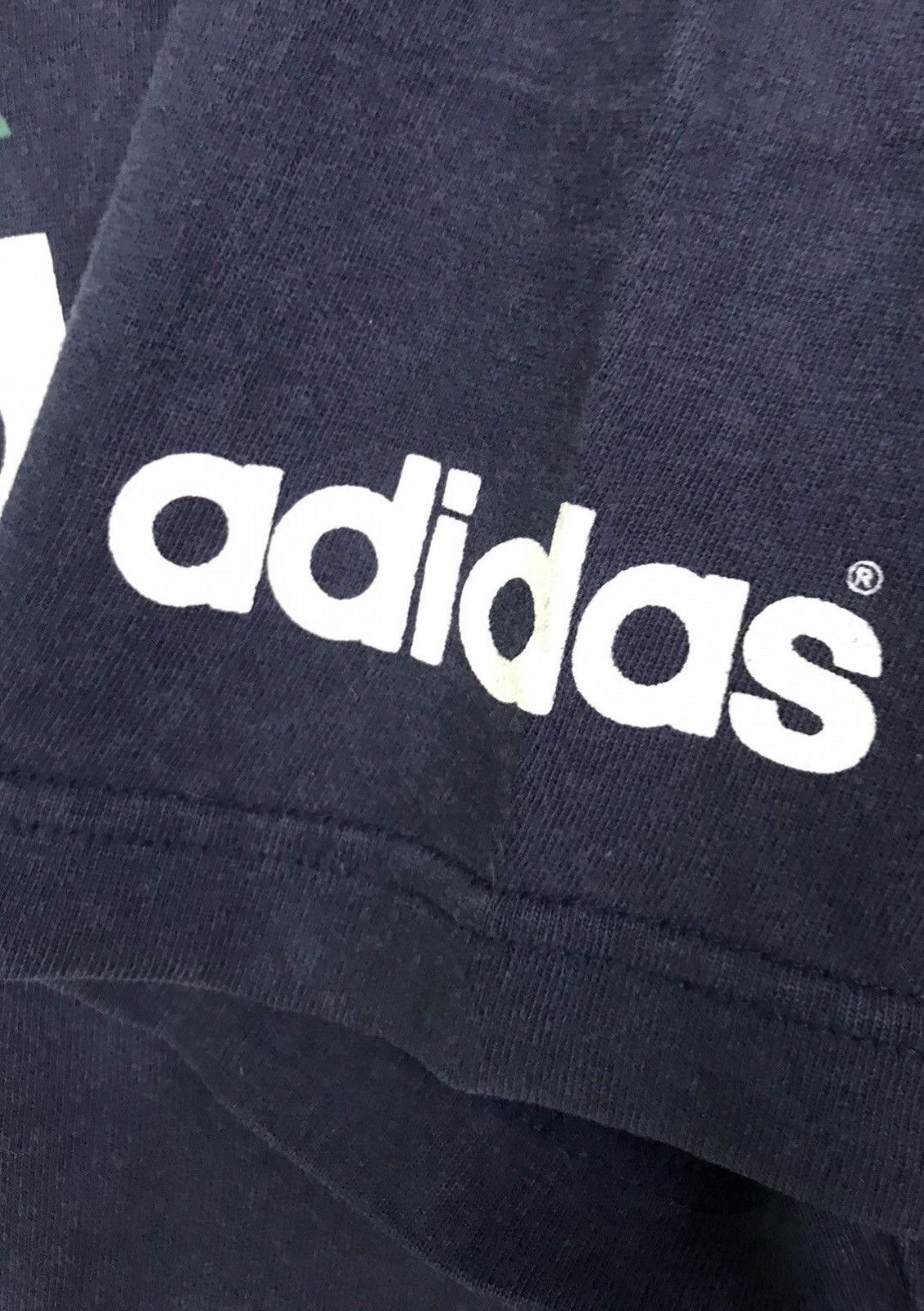 Adidas Vintage 90s Adidas Equipment Spellout Blue Tees Size US XL / EU 56 / 4 - 3 Thumbnail