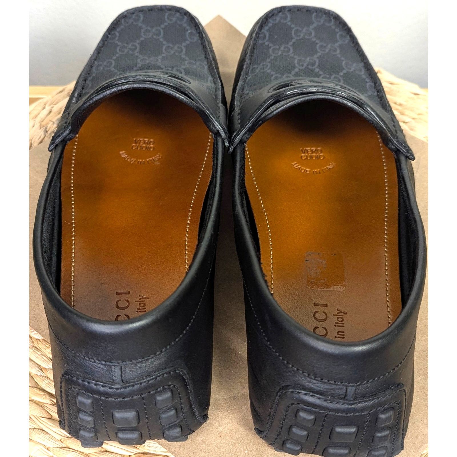 Gucci Gucci GG Supreme Interlocking G Driver Loafers Size US 14 / EU 47 - 2 Thumbnail
