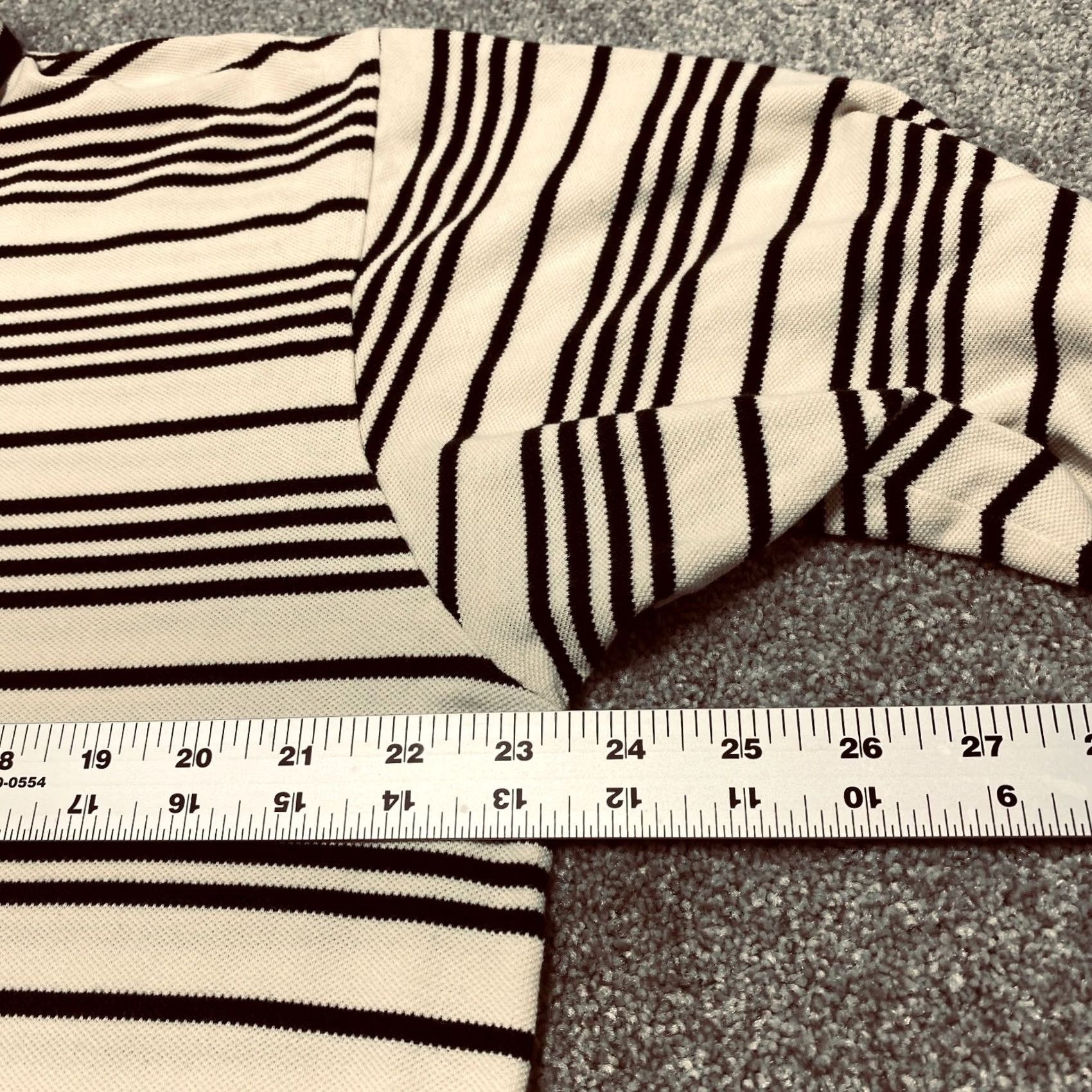 Polo Ralph Lauren Polo Golf Ralph Lauren Polo Shirt Mens XL Short Sleeve Black Cream Striped 6878 Size US XL / EU 56 / 4 - 6 Thumbnail