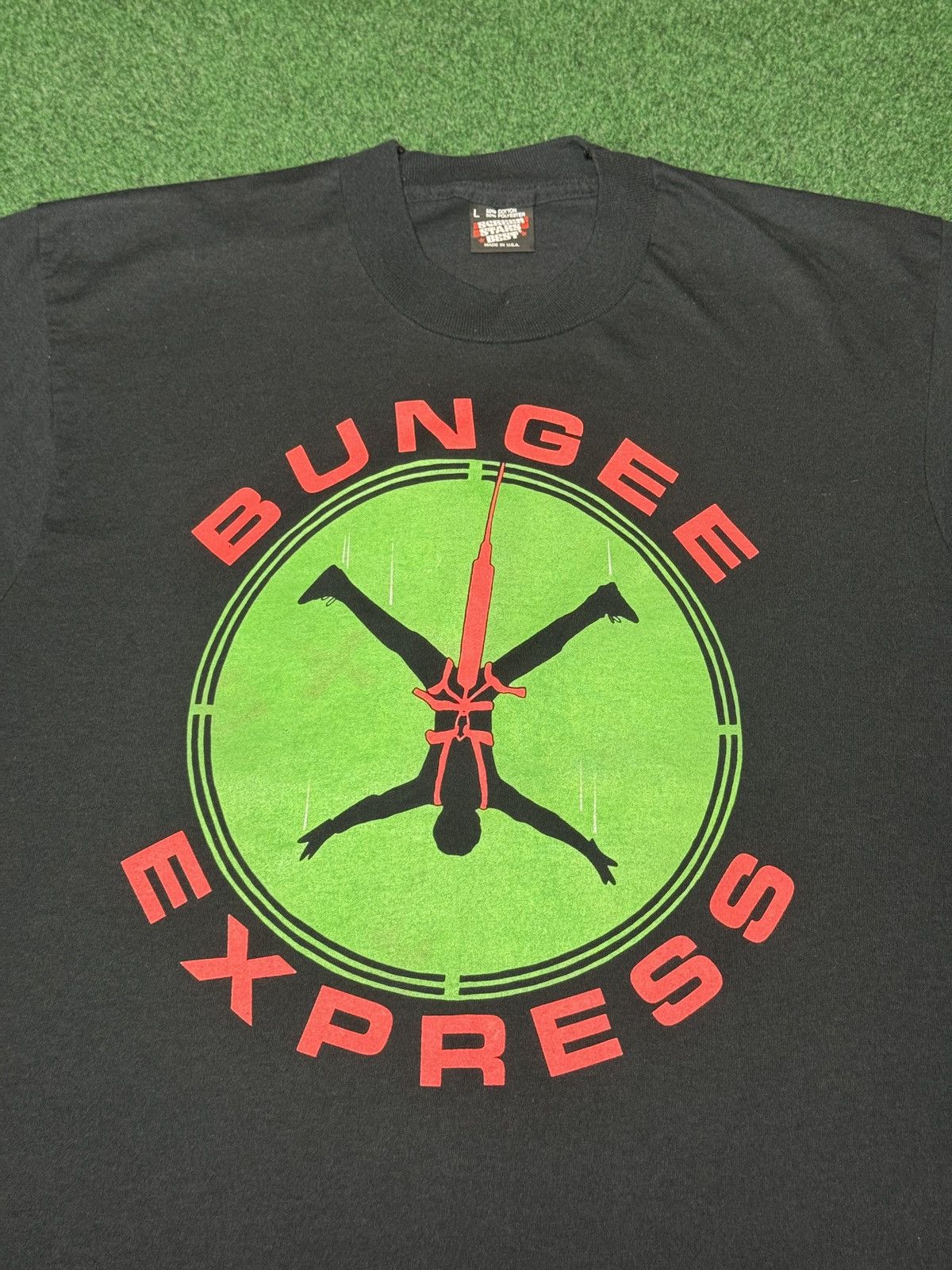 Vintage Bungee Express Vintage Jumping Bunjee Jump L T Shirt 20x29 Size US L / EU 52-54 / 3 - 2 Thumbnail