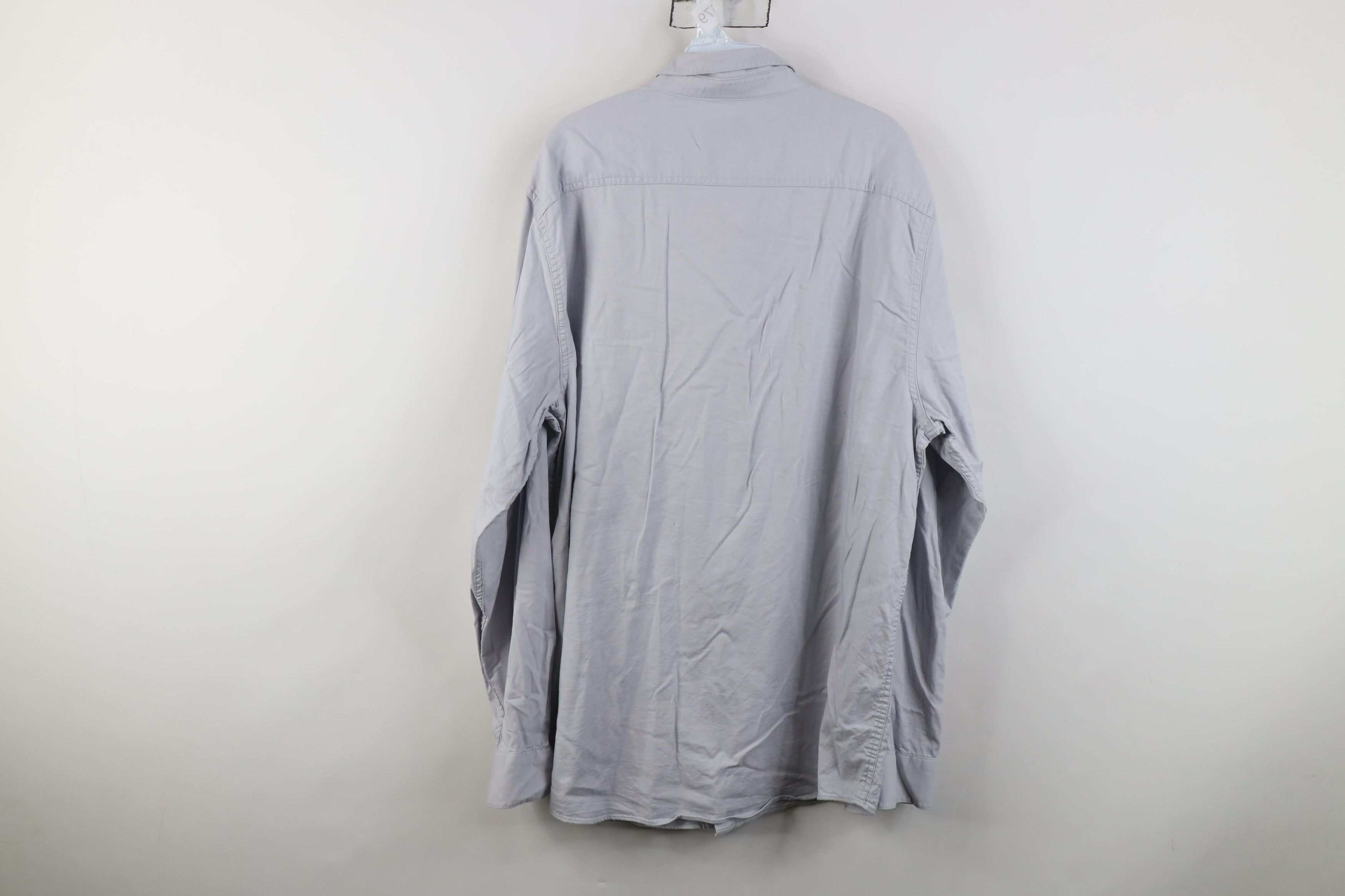 Vintage Linksoul Link Soul Collared Button Down Shirt Steel Blue Size US XL / EU 56 / 4 - 11 Thumbnail