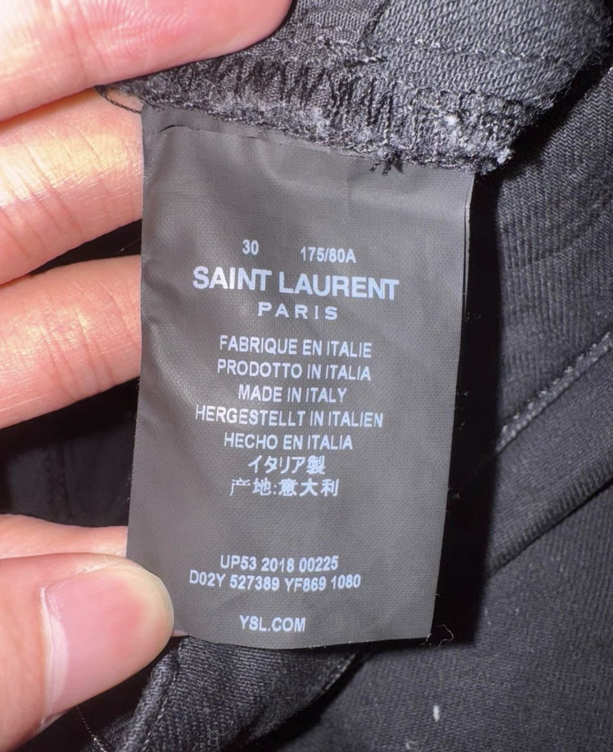 Saint Laurent Paris Saint Laurent (SLP) 18FW Runway Stretch Basic Denim Jeans Size US 30 / EU 46 - 6 Thumbnail
