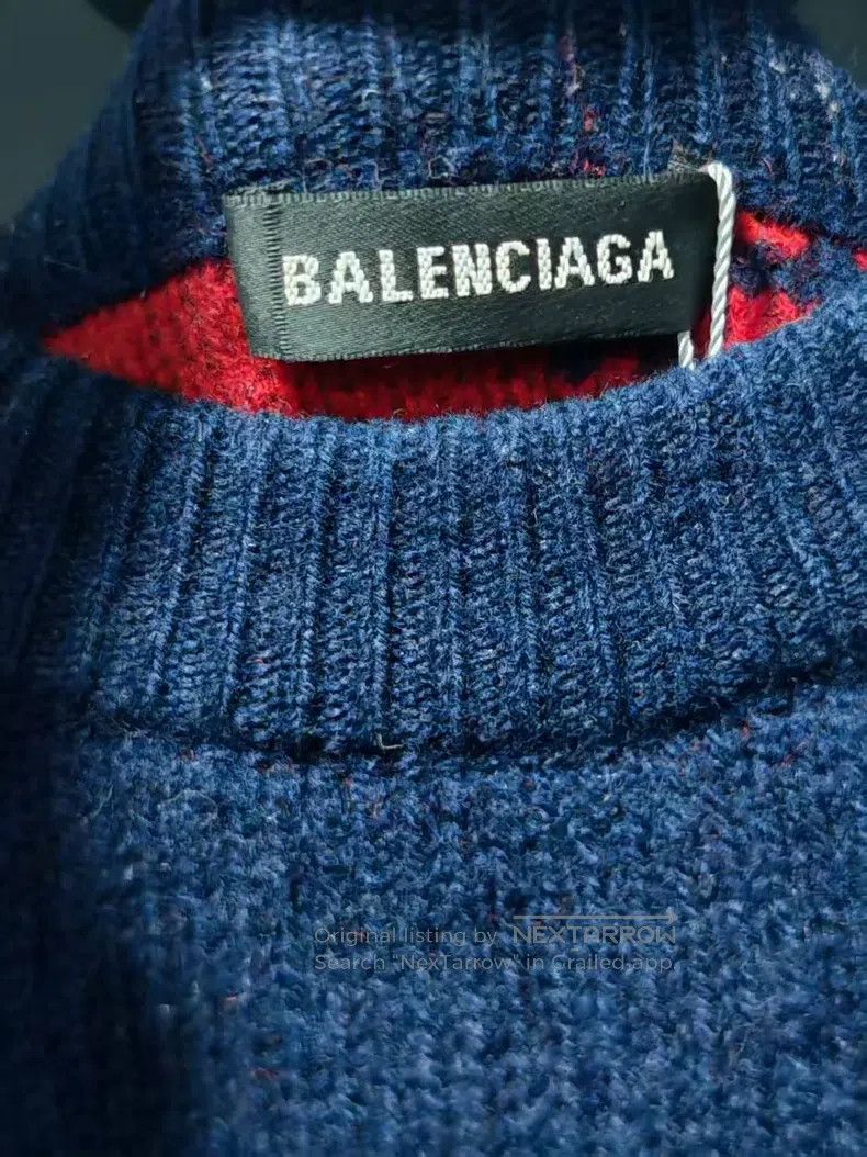 Balenciaga Balenciaga All-Over Logo Knit Sweater Size US XS / EU 42 / 0 - 3 Thumbnail