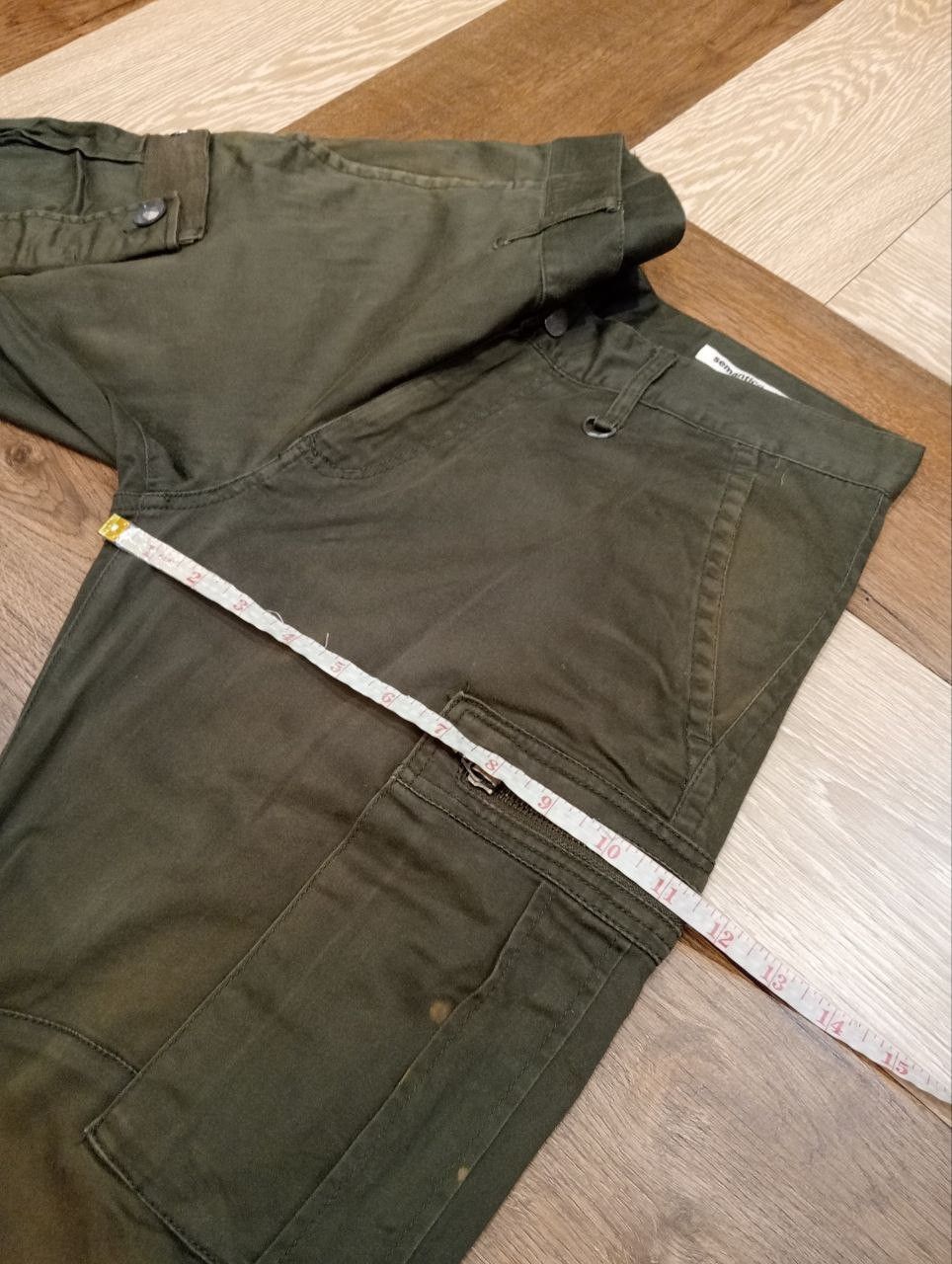 semanticdesign SEMANTIC DESIGN FADED GREEN BANDAGE PANTS Size US 31 - 15 Thumbnail