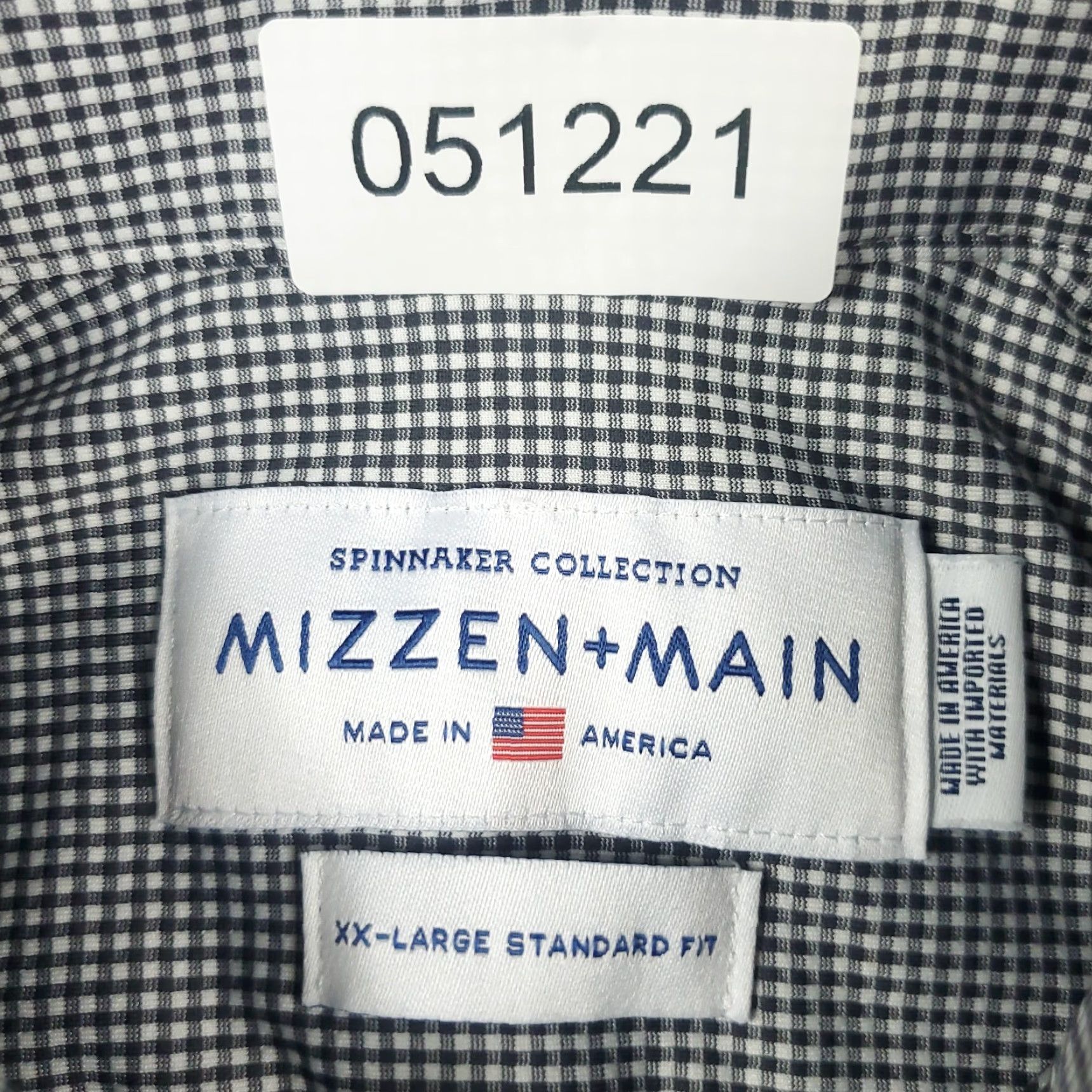 Mizzen+Main Mizzen+Main Shirt Mens 2XL Gray Check Button-Up Long Sleeve Wearable Casual Business Formal Workwear Shirt Mens Size US XXL / EU 58 / 5 - 6 Thumbnail