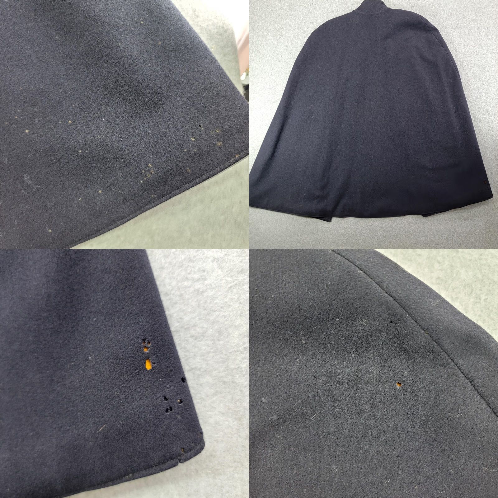 Vintage VINTAGE Bruck's Nurses Cape Jacket Womens One Size Blue Wool Uniform Cloak Size ONE SIZE - 8 Thumbnail