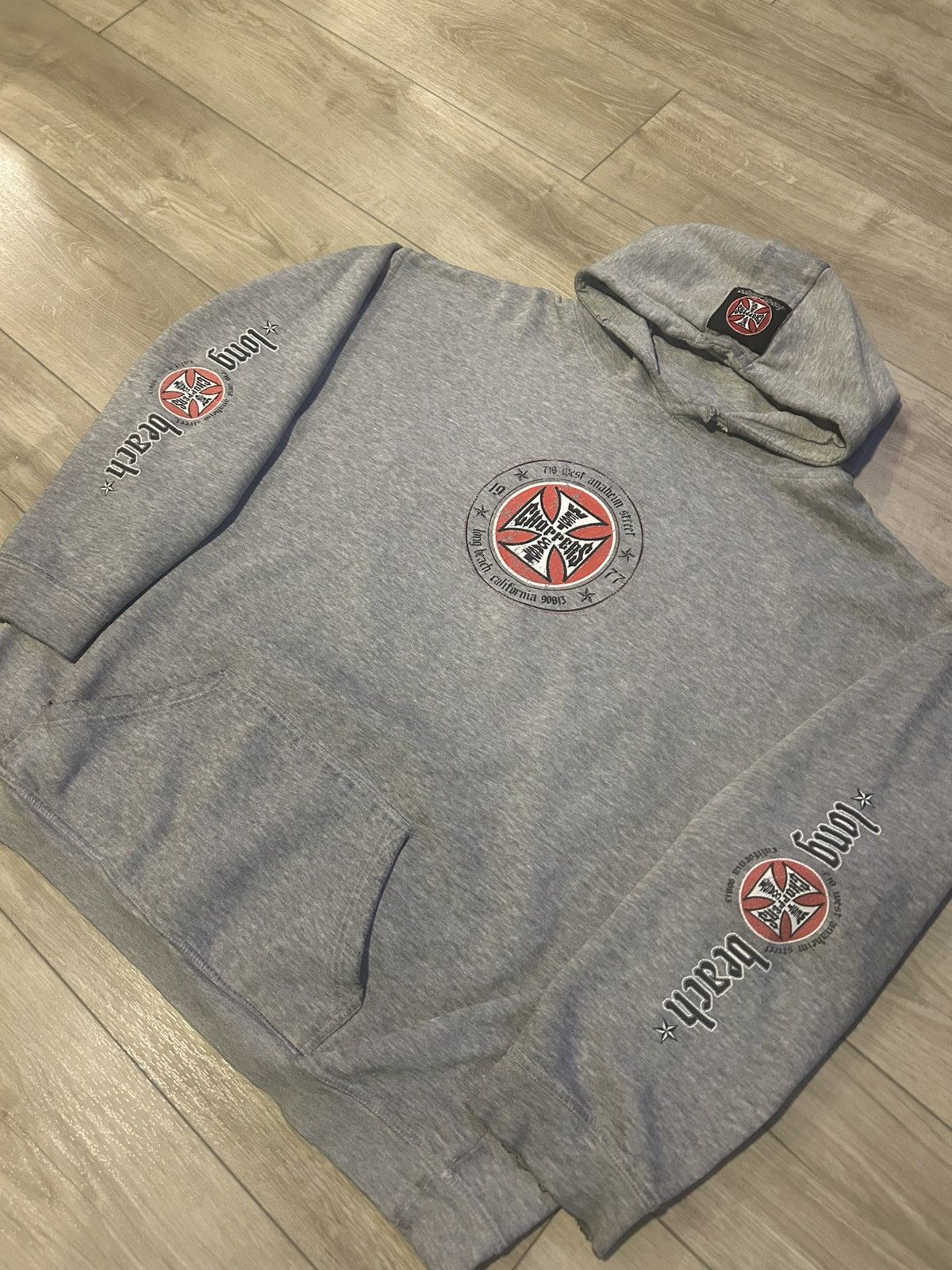 West Coast Choppers West Coast Chopper Vintage Long Beach Pullover Hoodie Size US XL / EU 56 / 4 - 2 Thumbnail