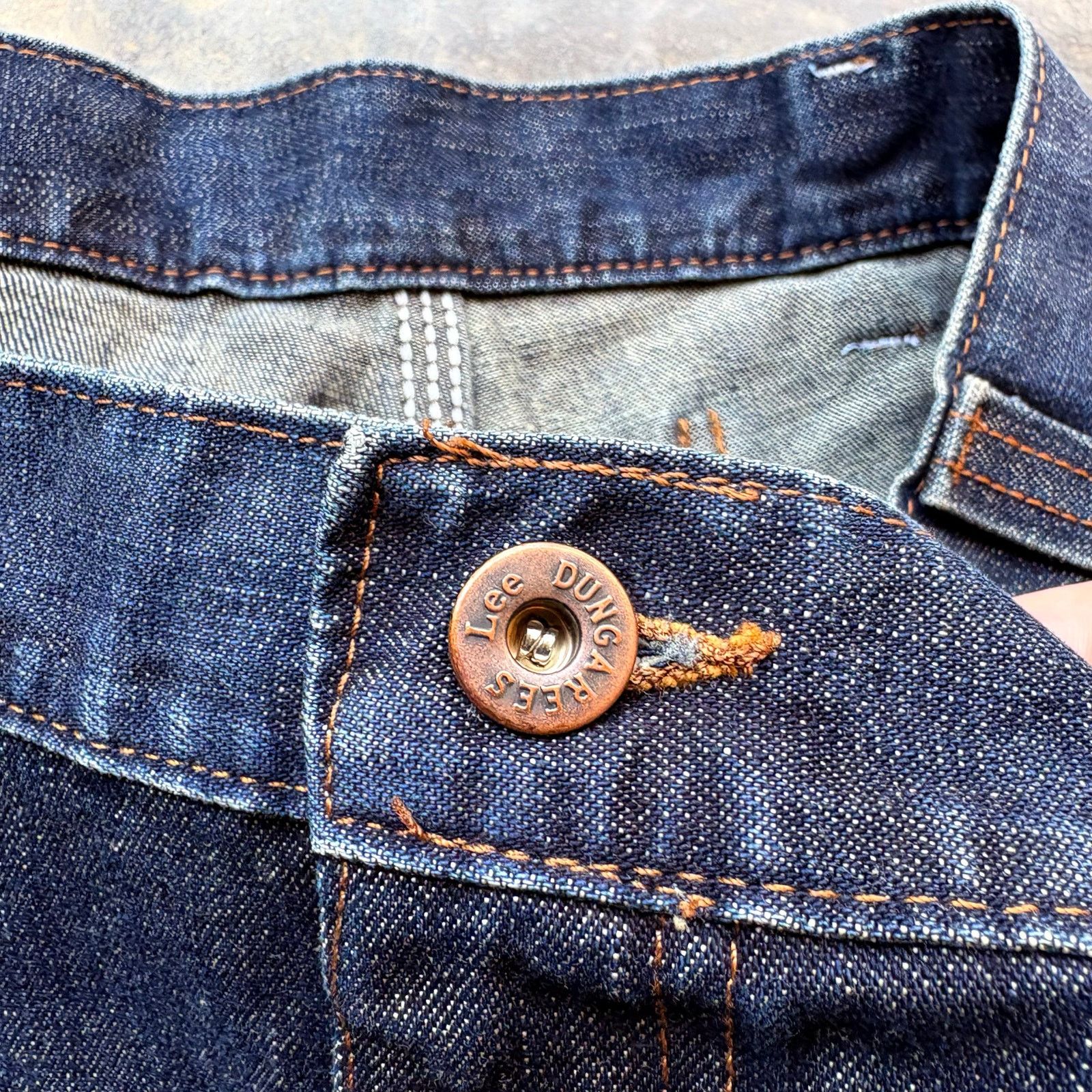 Lee Crazy Vintage Buddy Lee Cant Bust Em Cinch Back Jeans Size US 38 / EU 54 - 4 Thumbnail