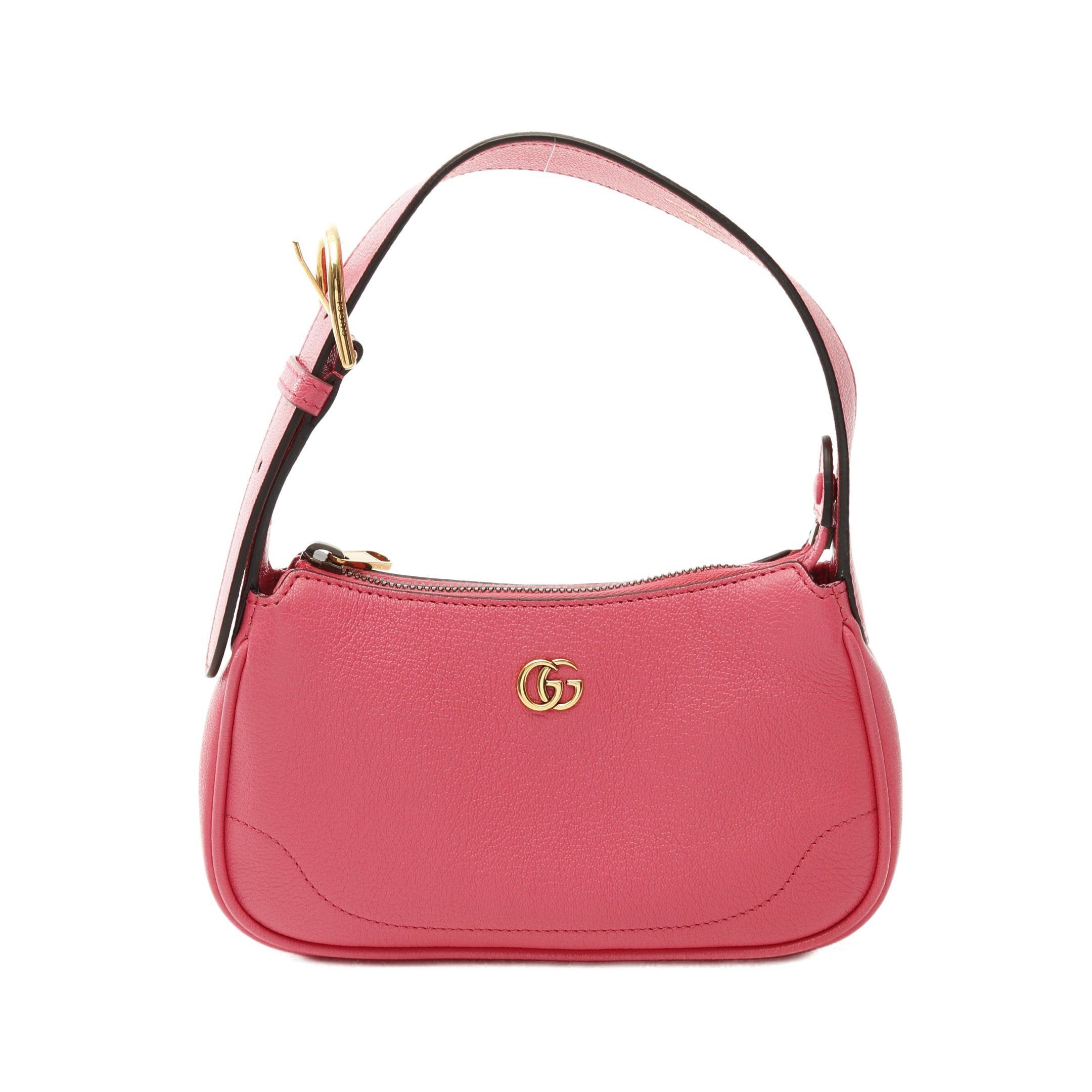 Gucci Gucci Aphrodite Gg Marmont Handbag Leather Pink Size ONE SIZE - 1 Thumbnail