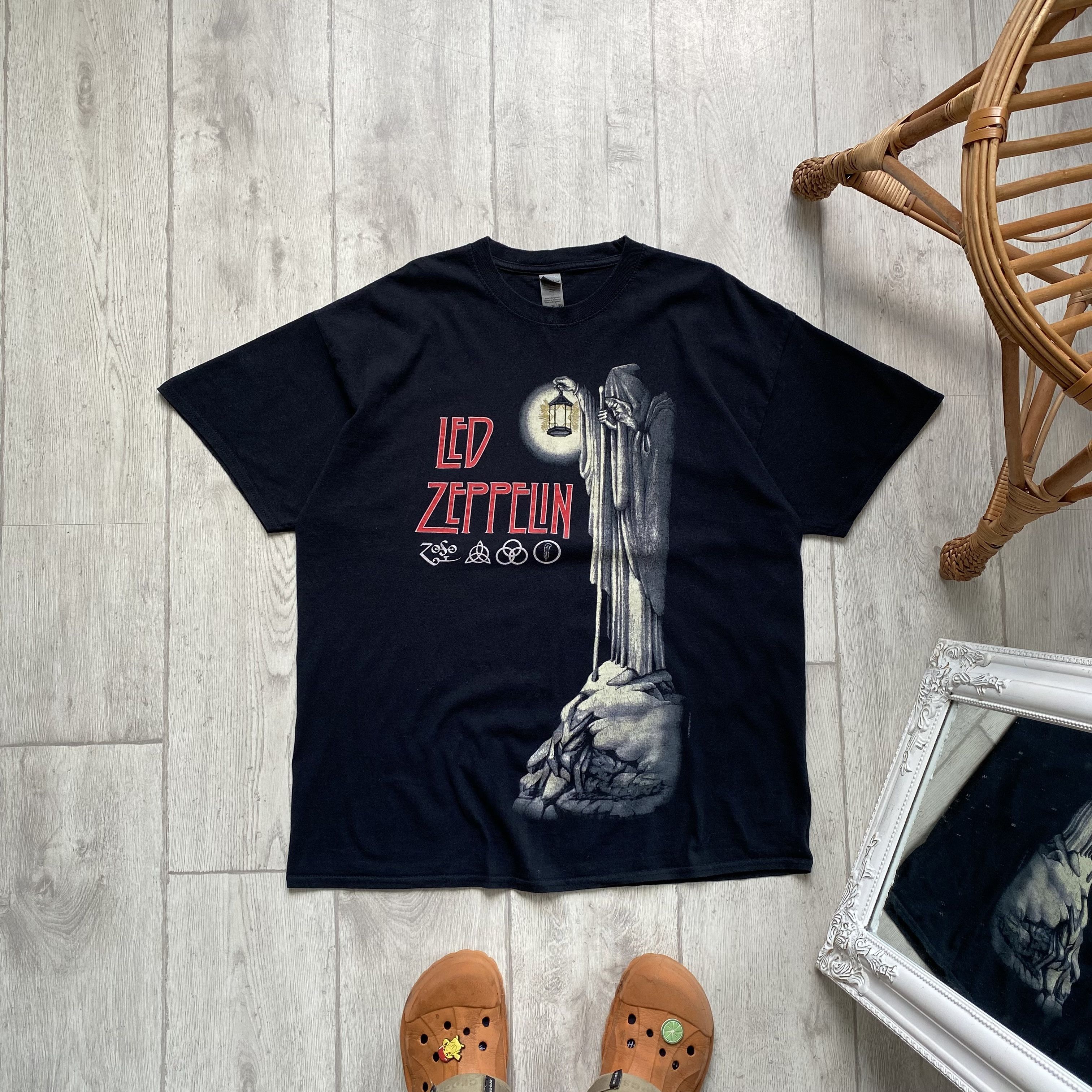 Band Tees Led Zeppelin Band Tee Zoso Rock T-Shirt Size US L / EU 52-54 / 3 - 1 Thumbnail