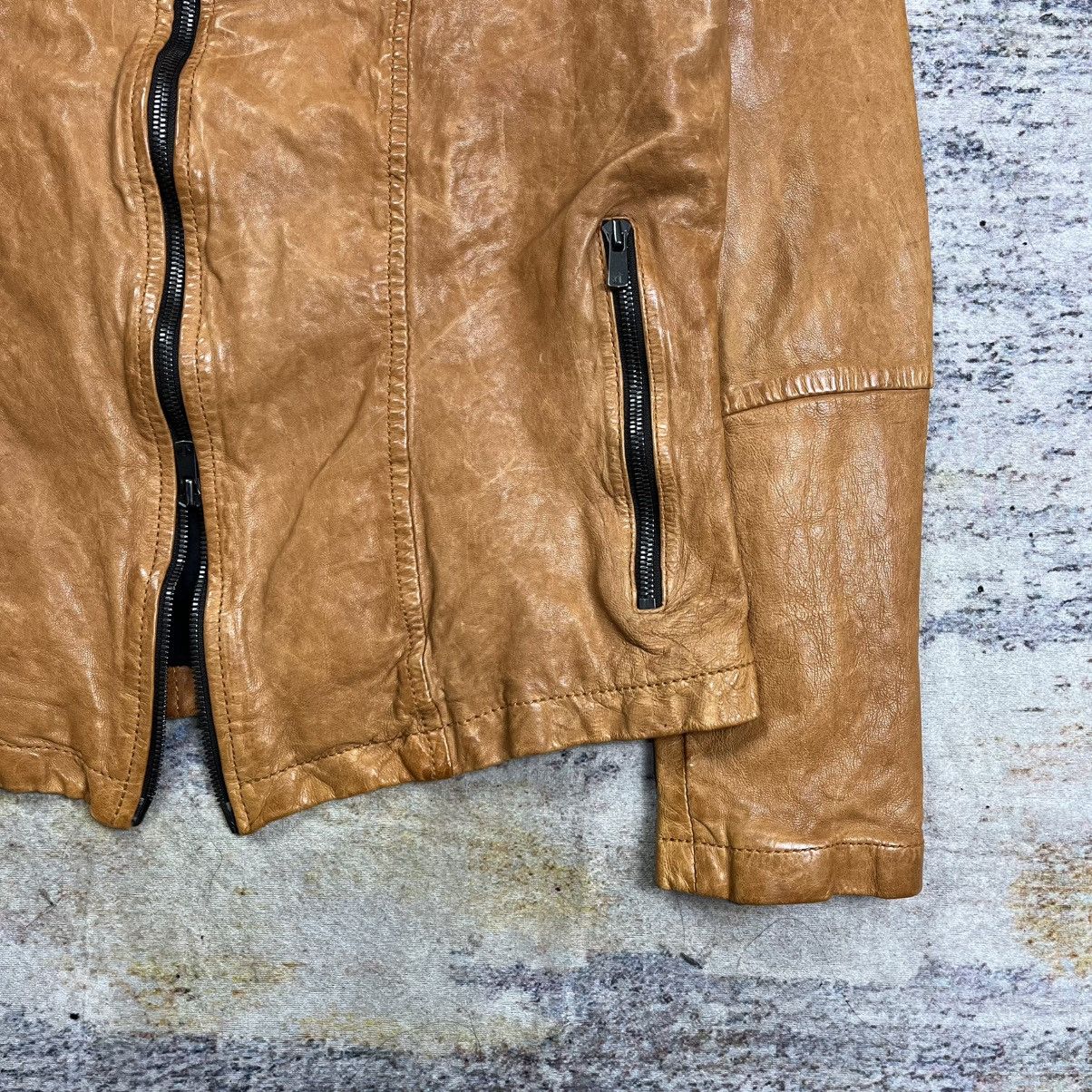 Isamu Katayama Backlash Cathy Jane wrinkled leather jacket double zipper Size US M / EU 48-50 / 2 - 4 Thumbnail