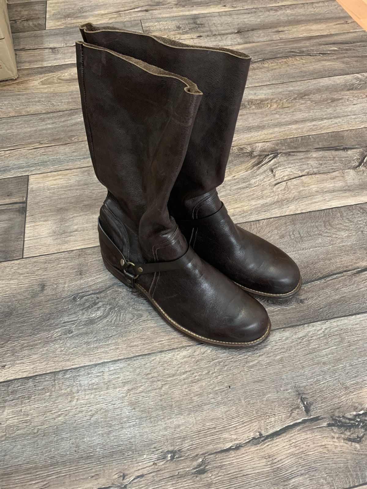 Cowboy Equipment × Genuine Leather × Tiger of Sweden Tiger of Sweden Brown Leather High Boots Made in Italy Size US 8 / EU 41 - 5 Thumbnail