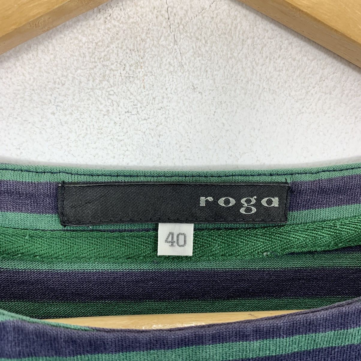 Japanese Brand ROGA Stripes Japanese Brand Long Sleeve Tshirt Size M / US 6-8 / IT 42-44 - 5 Thumbnail
