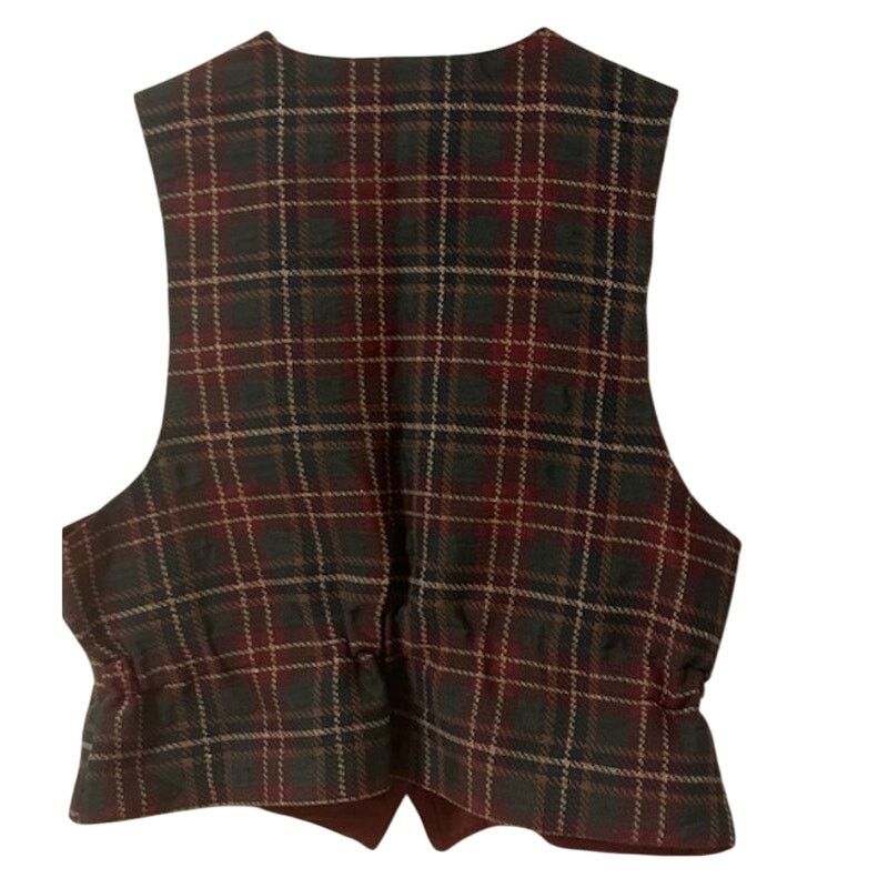 Orvis Vintage Orvis Santa Christmas Tapestry Plaid Vest XL Size XL / US 12-14 / IT 48-50 - 3 Thumbnail