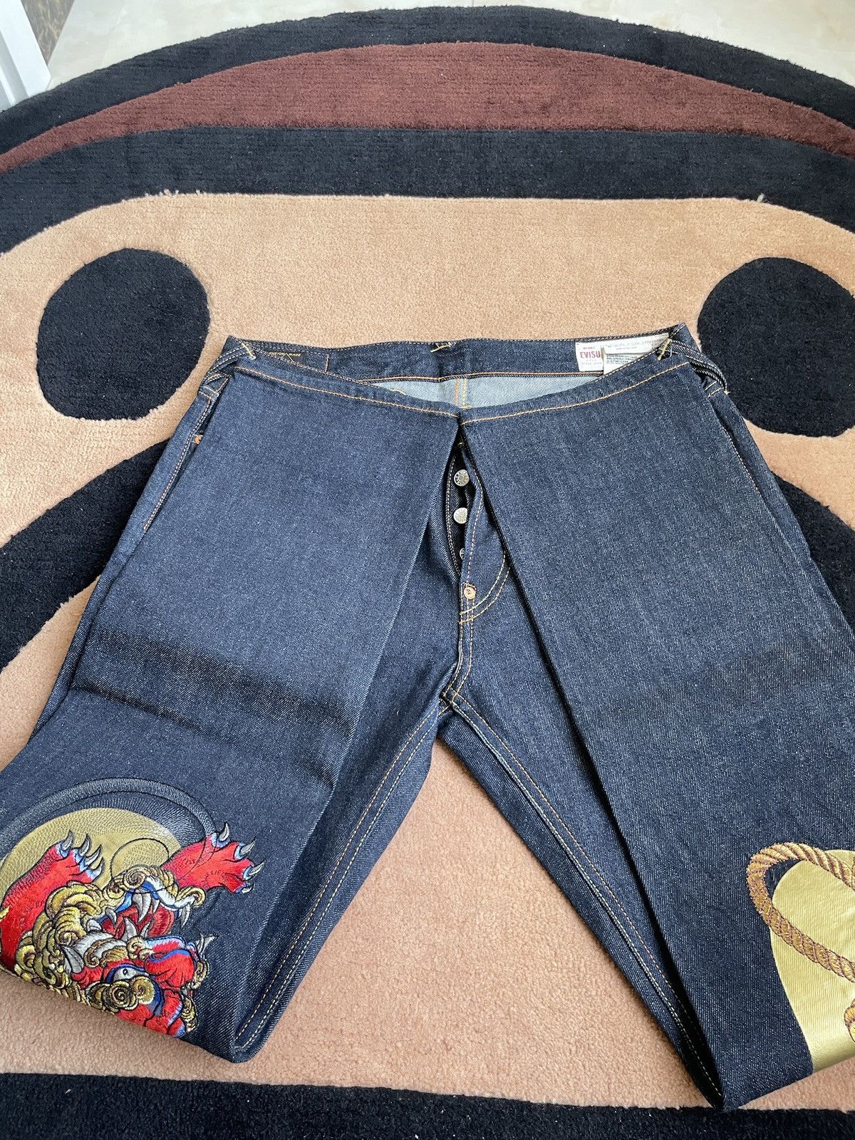 Evisu EVISU lion golden daicock style jeans size：32x34 Size US 32 / EU 48 - 8 Thumbnail