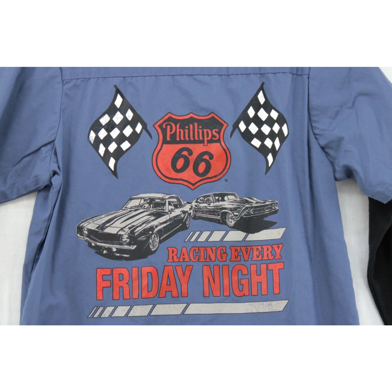 Vintage VINTAGE Phillips 66 Racing Shirt Men's Small Blue Thermal Long Sleeves Button Up Retro Size US S / EU 44-46 / 1 - 5 Thumbnail