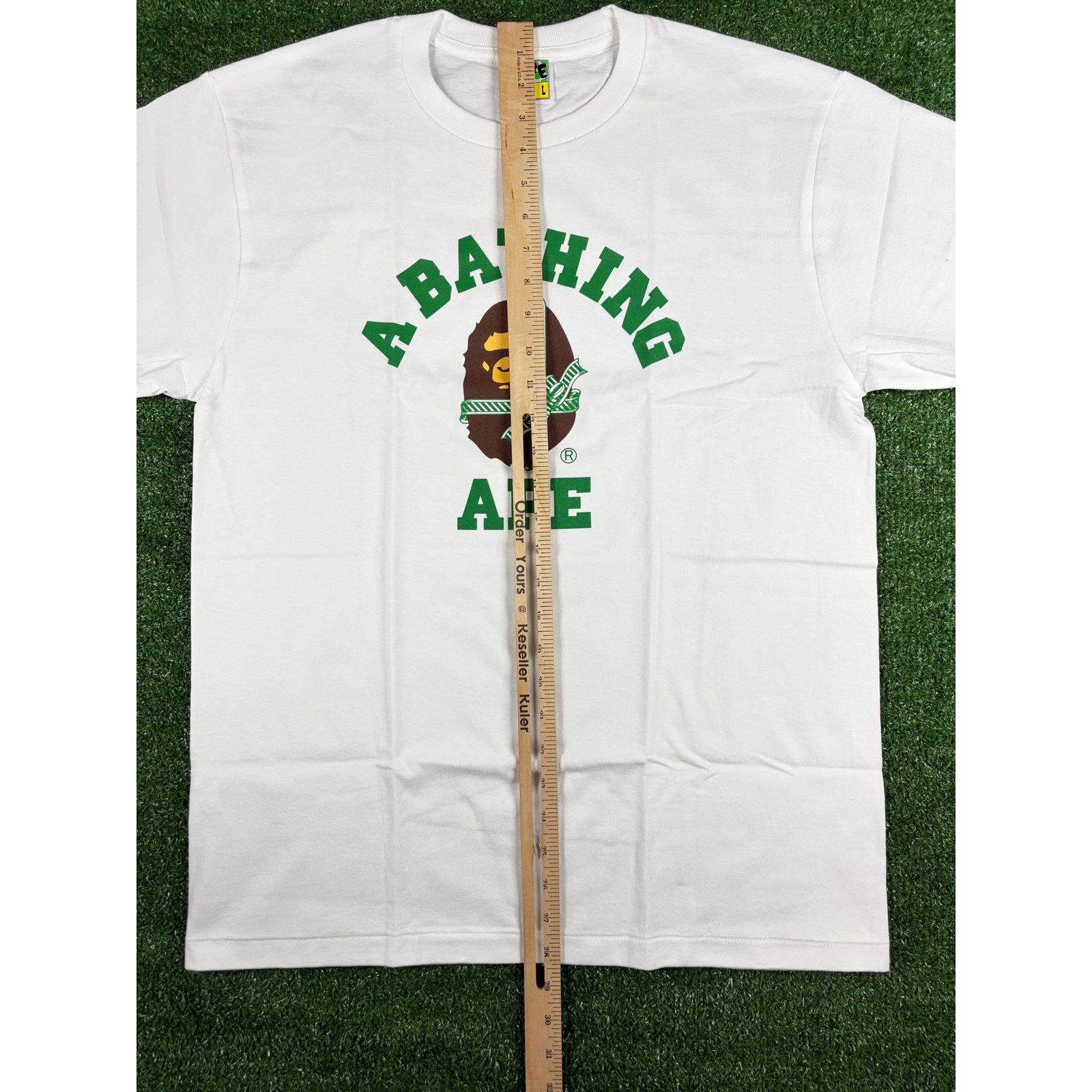 Bape BAPE Christmas College White/Green T-Shirt Size Large Size US L / EU 52-54 / 3 - 4 Thumbnail