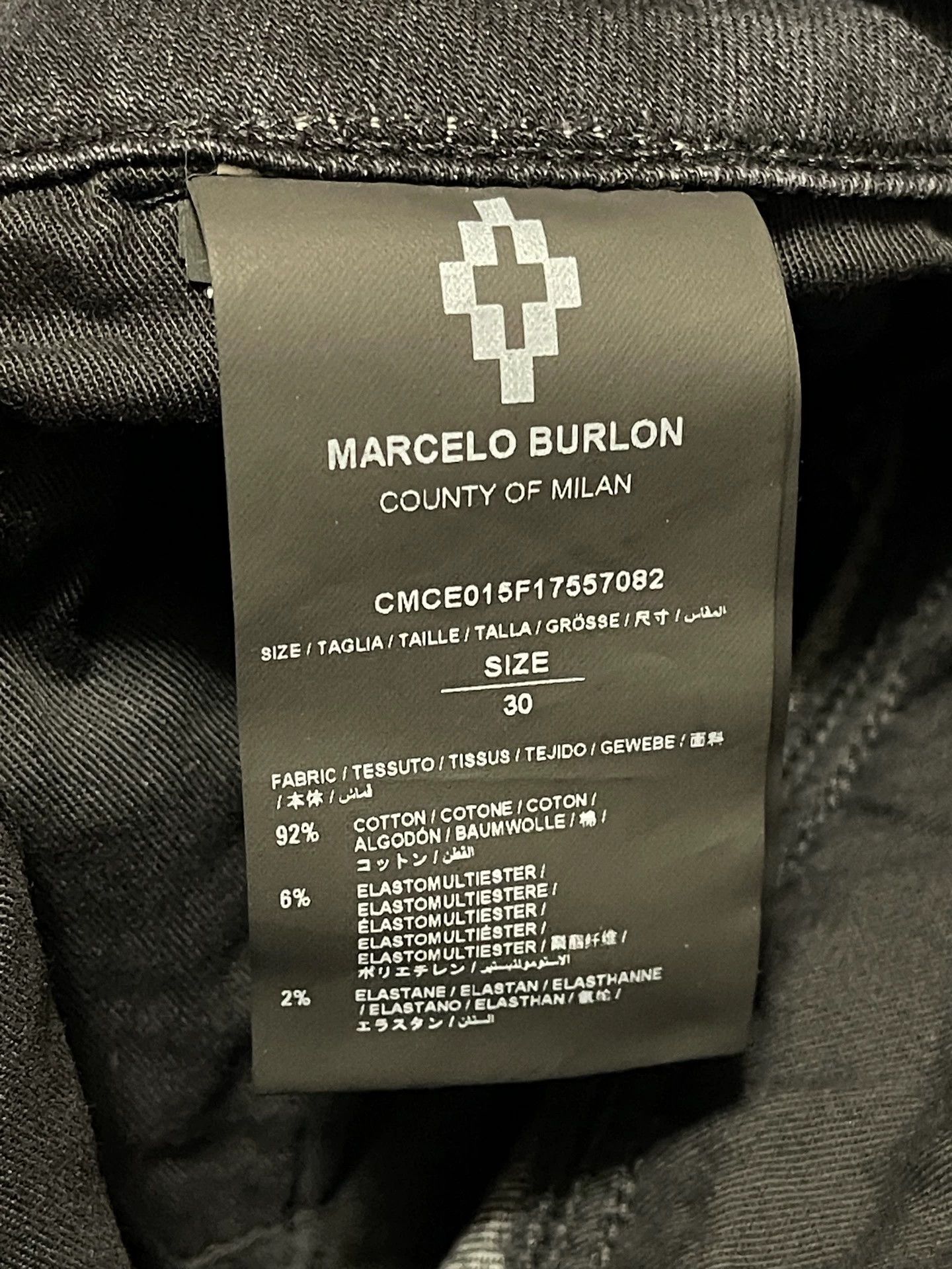 Marcelo Burlon Marcelo Burlon Slim Washed Gray Biker Jeans 30 Size US 30 / EU 46 - 7 Thumbnail