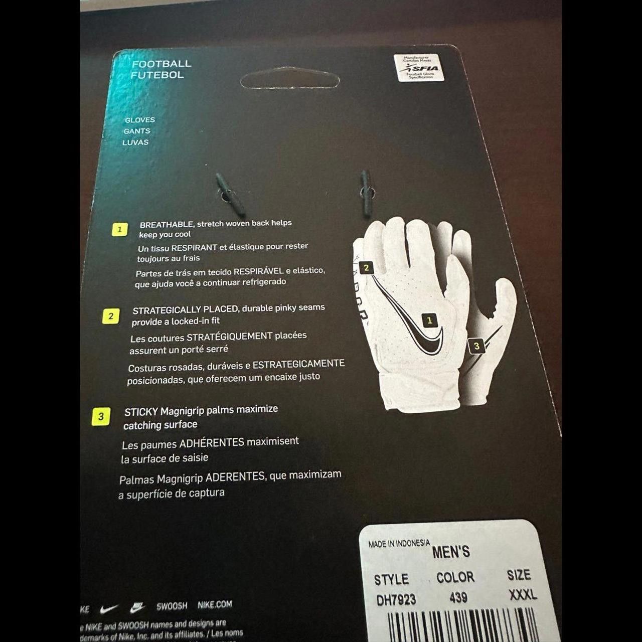 Designer Nike Jordan Vapor Jet Gloves Size US XXL / EU 58 / 5 - 4 Thumbnail