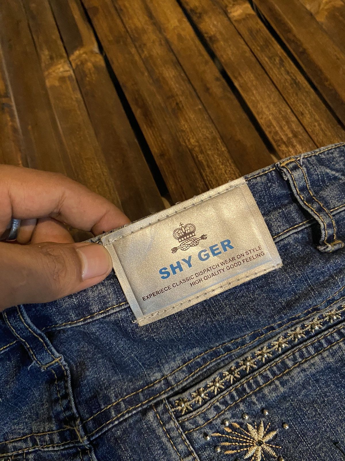 Japanese Brand SHY GER DENIM PANTS Size 30" / US 8 / IT 44 - 9 Thumbnail