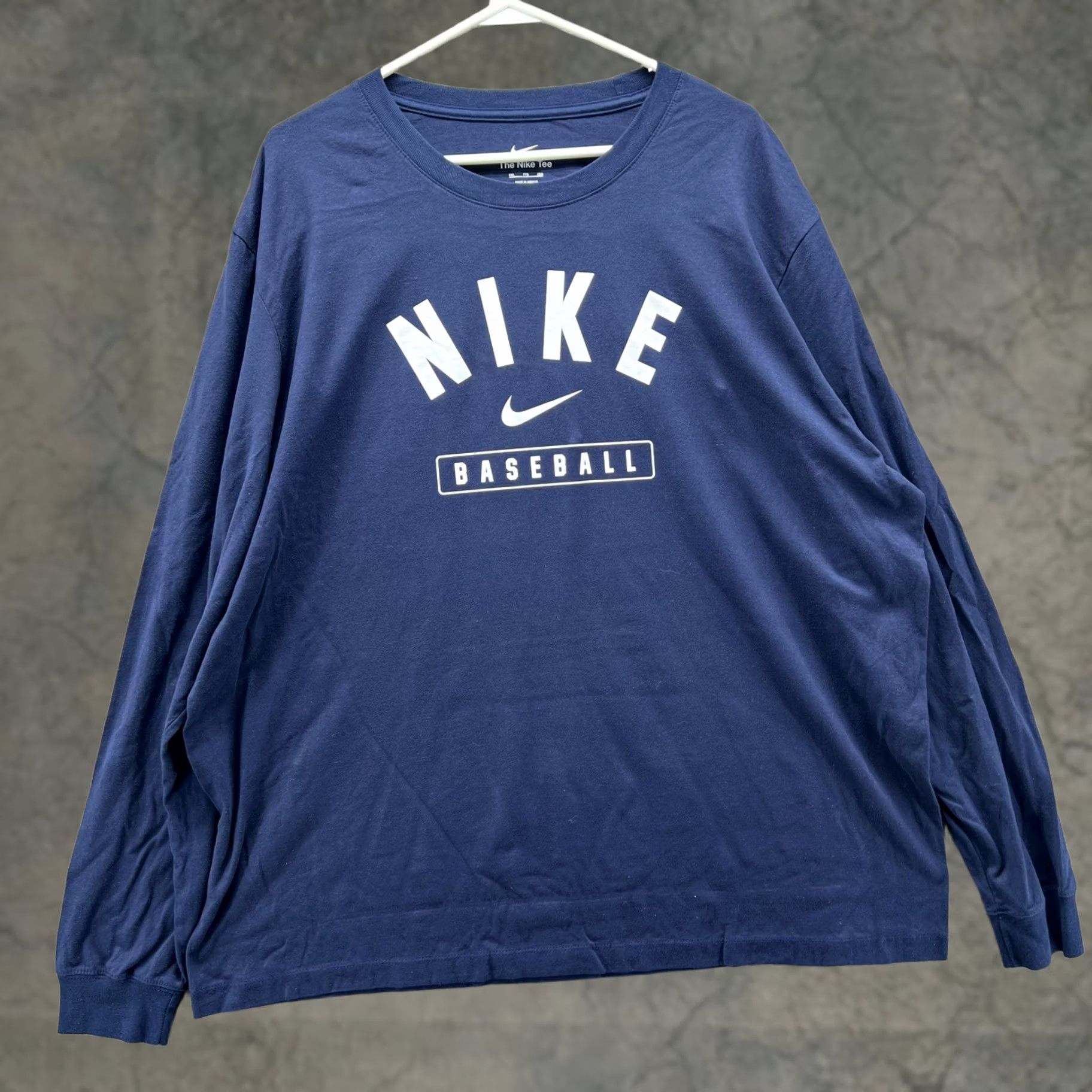 Nike Nike Shirt Mens 2XL Blue Baseball Logo Graphic Long Sleeve Tee Size US XXL / EU 58 / 5 - 1 Thumbnail