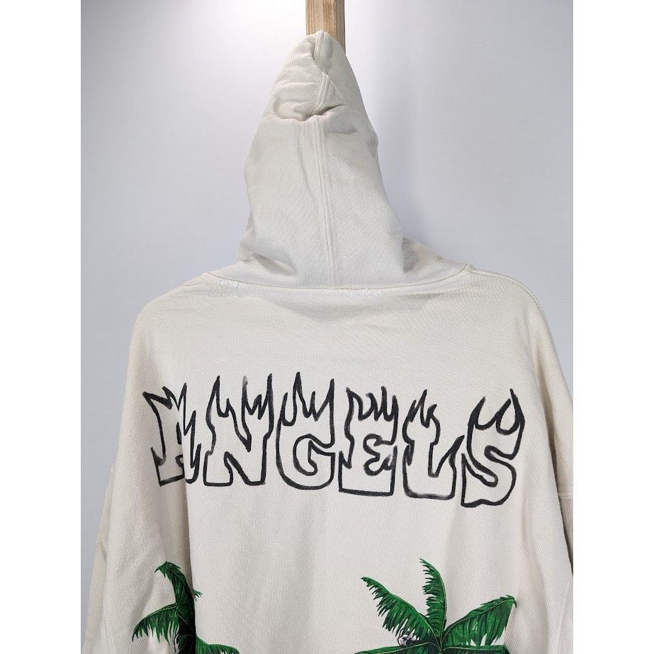 Palm Angels o1rshd1 Palm & Skull Vint Hoody in White Green Size US M / EU 48-50 / 2 - 15 Thumbnail