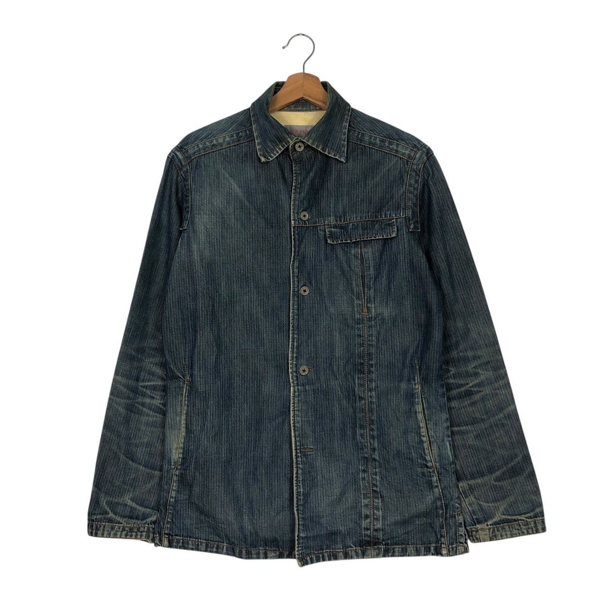 Japanese Brand 📌Vintage Chore Work Denim Jacket IXI:Z Japan Issey Miyake Size US M / EU 48-50 / 2 - 2 Thumbnail