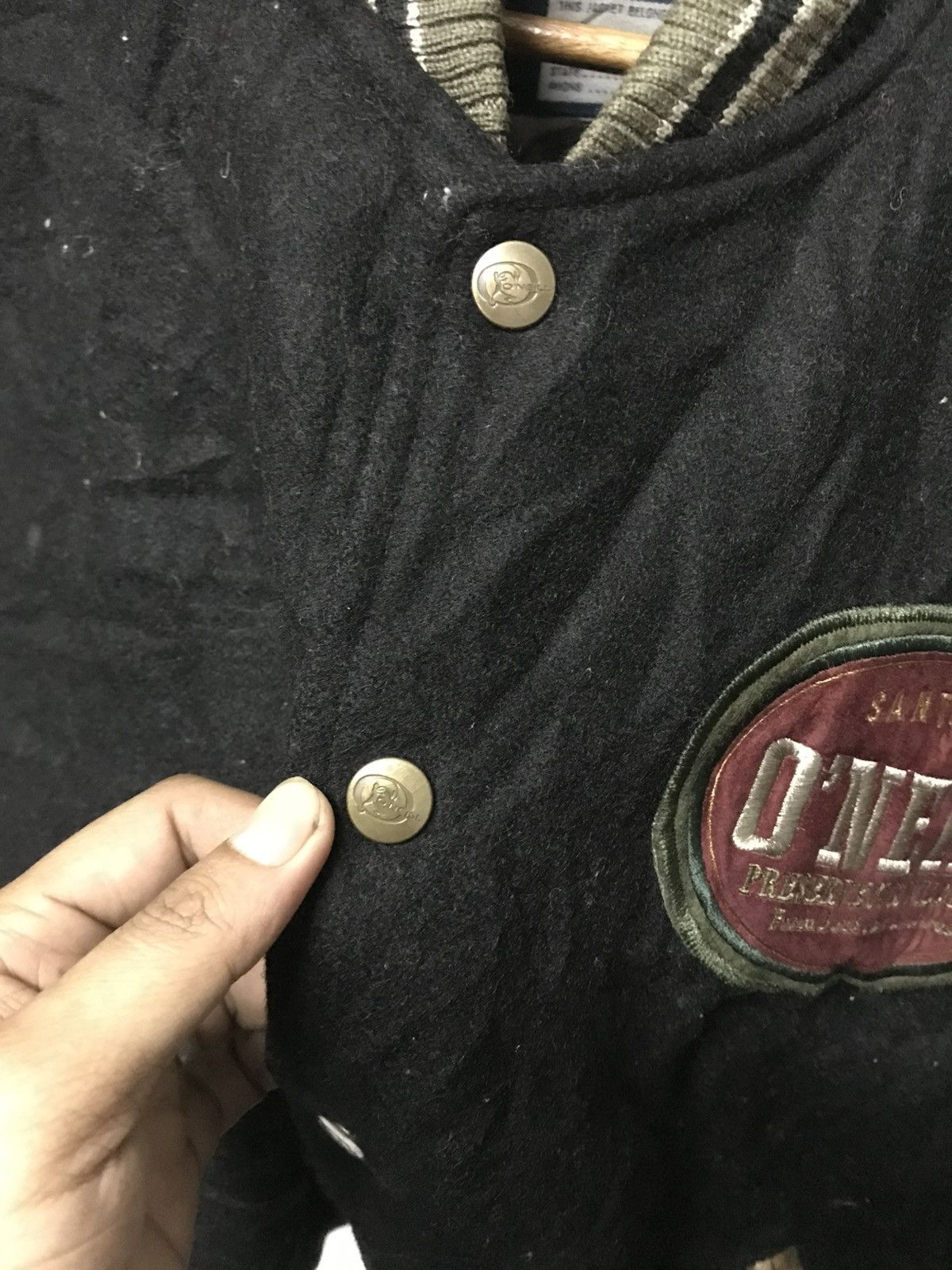 O'Neill VINTAGE ONEILL WOOL LEATHER VARSITY Size US L / EU 52-54 / 3 - 12 Thumbnail