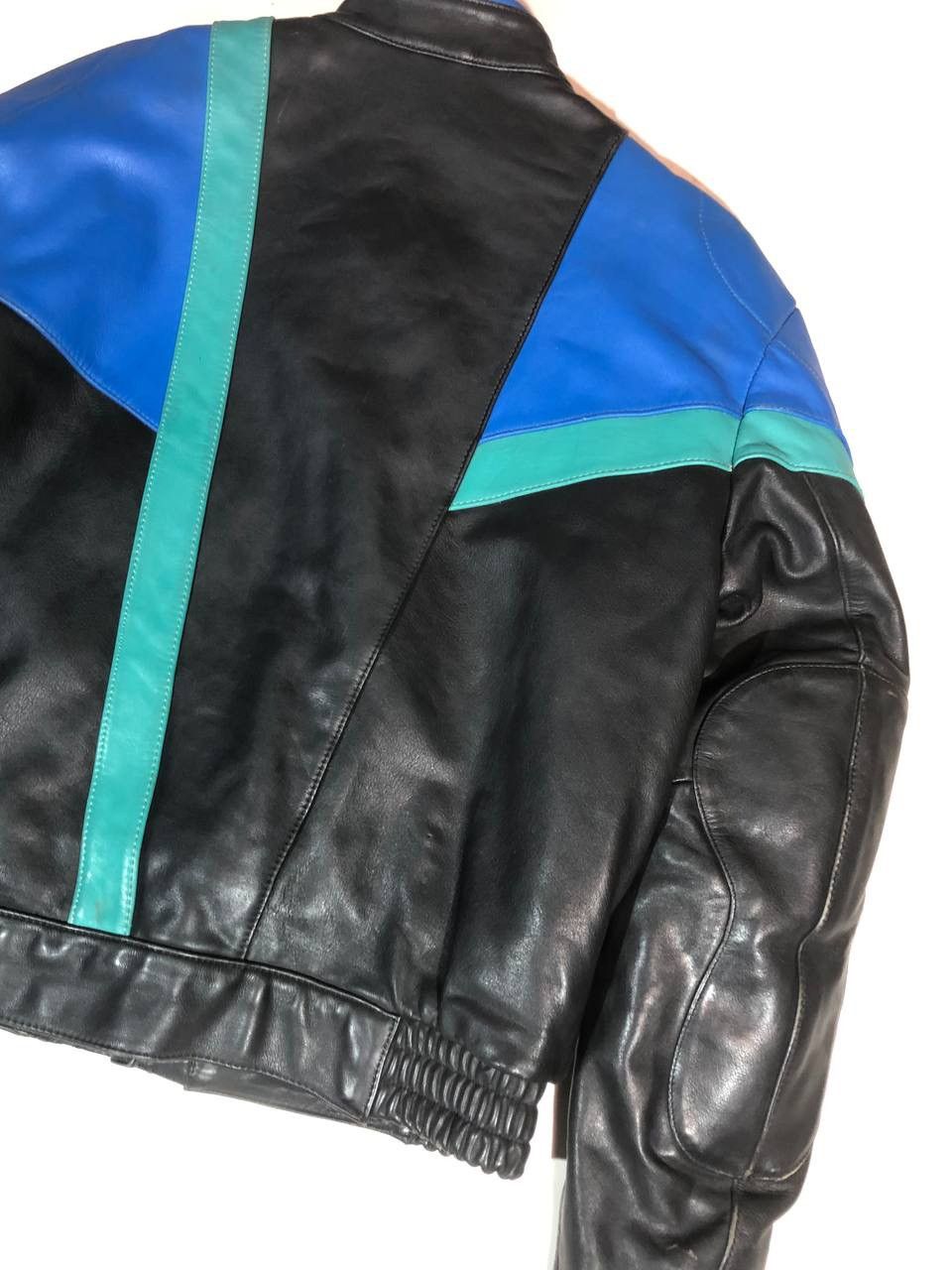 Vintage MQP Racing Moto Avangarde Leather Jacket Vintage Size US XL / EU 56 / 4 - 7 Thumbnail
