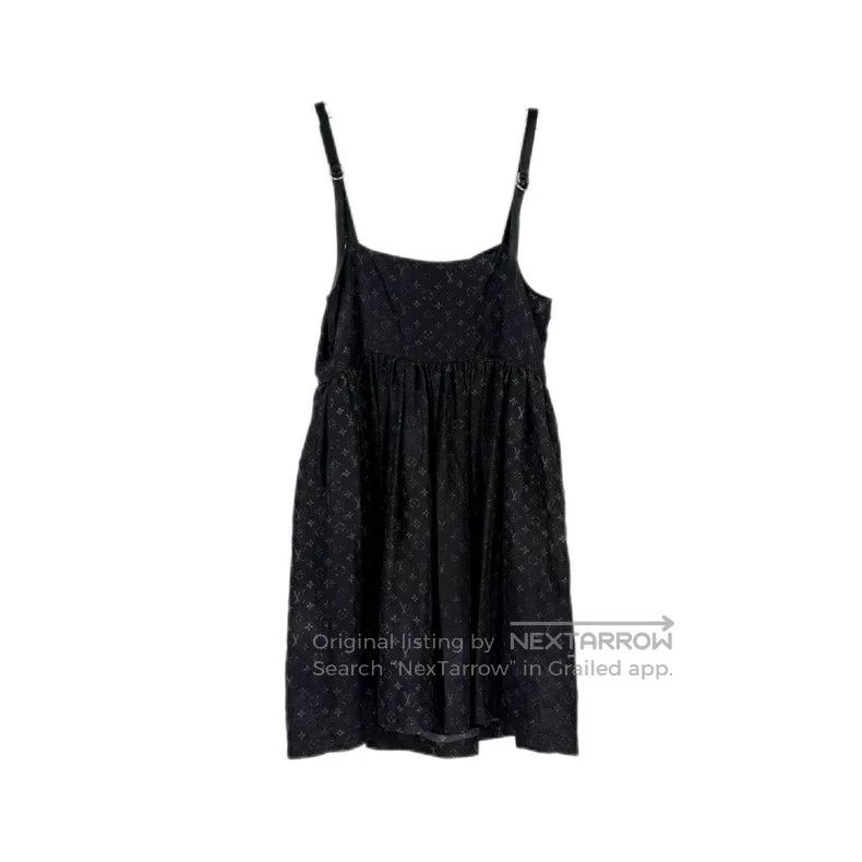 Louis Vuitton Louis Vuitton Dirty black grey full logo mulberry silk ski Size XS / US 0-2 / IT 36-38 - 2 Thumbnail