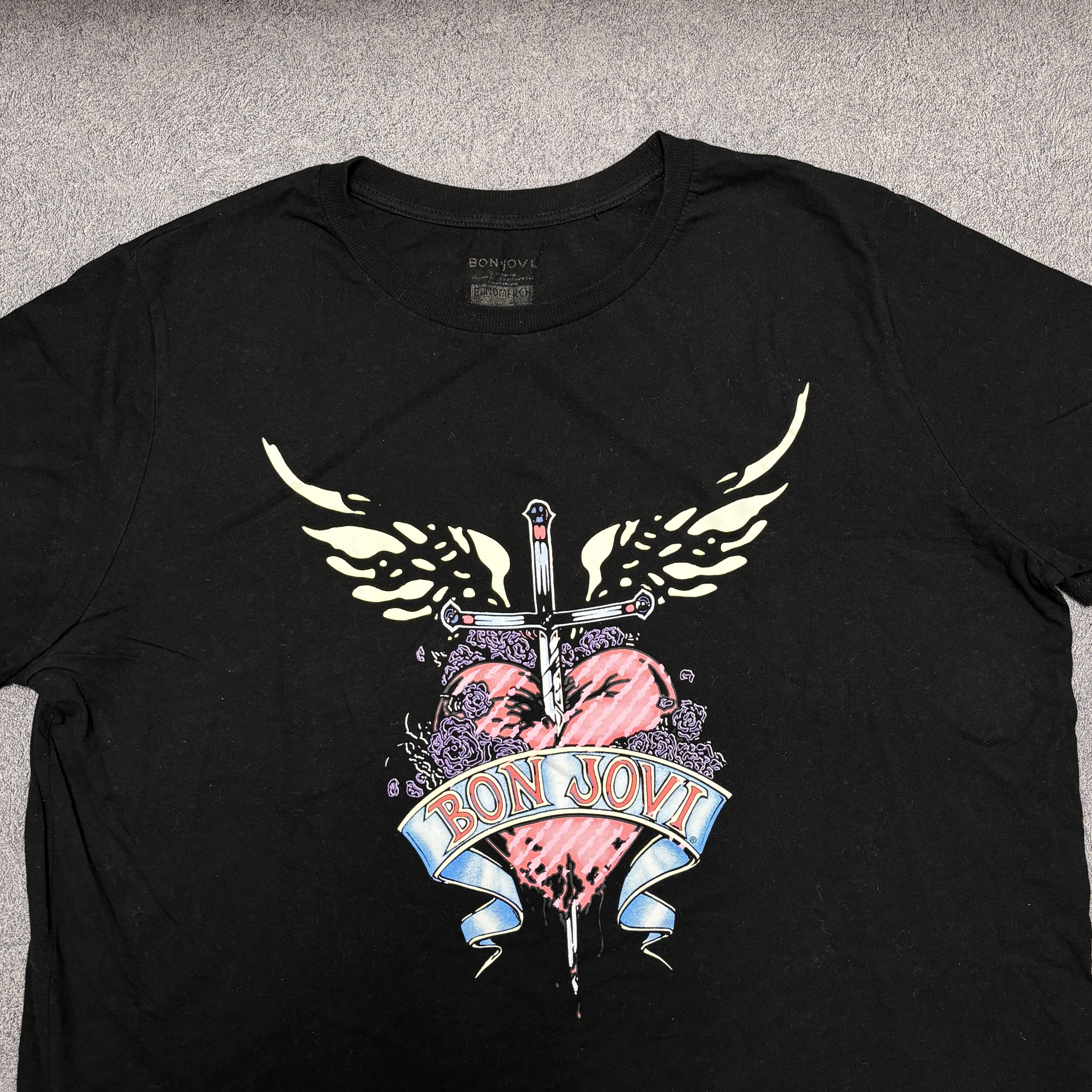 Band Tees × Bon Jovi × Vintage Bon Jovi Shirt Vintage Band Tees Size US XL / EU 56 / 4 - 2 Thumbnail