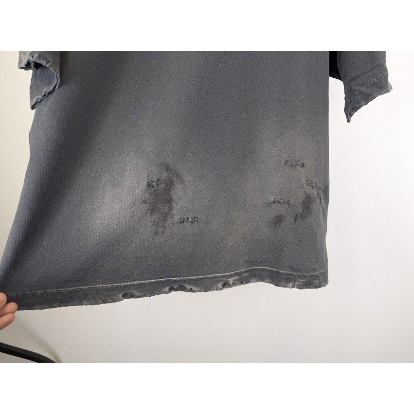 Palm Angels o1rshd1 Atcs Garment Dye Boxy T-Shirt in Black / White Size US XL / EU 56 / 4 - 5 Thumbnail