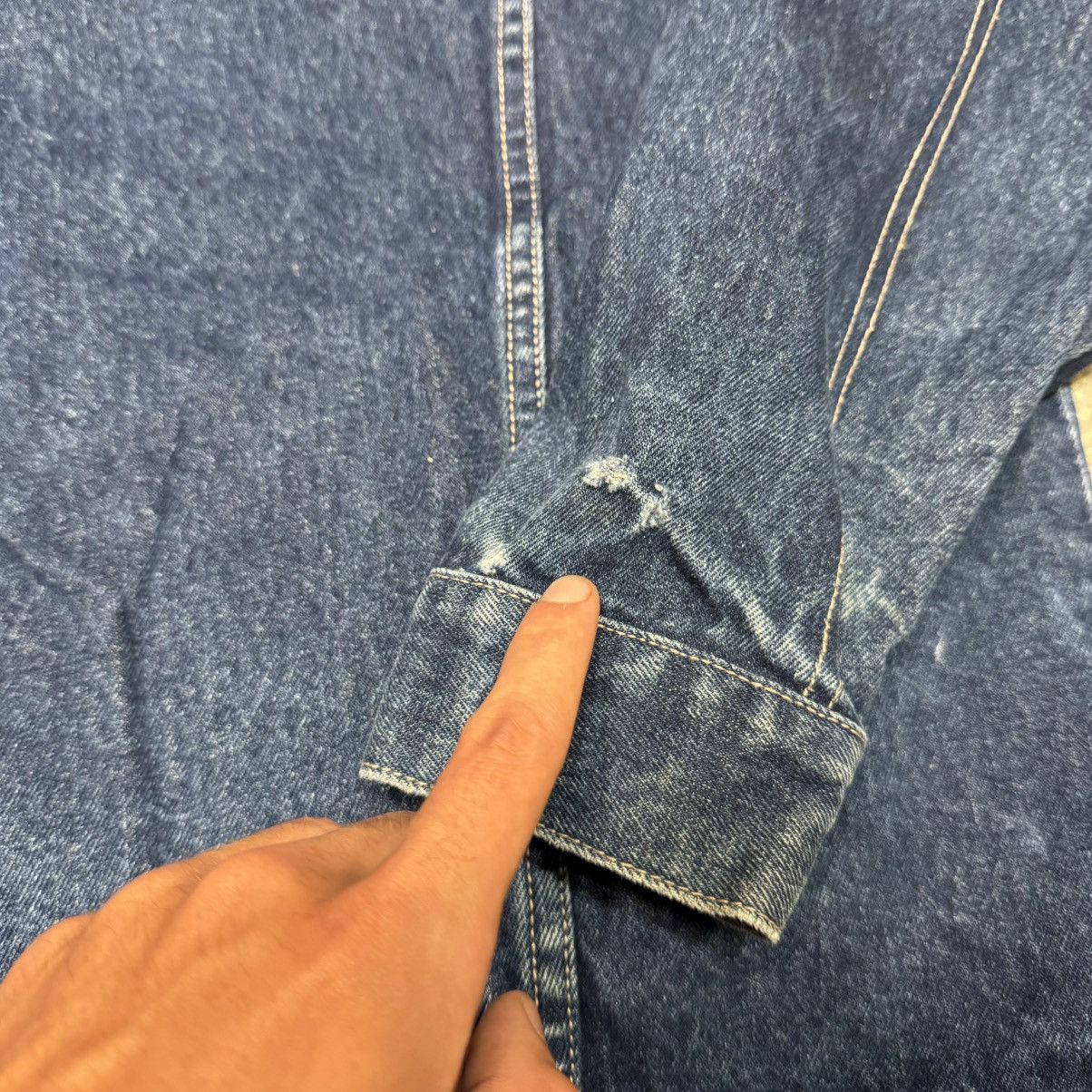 Levi's Vintage Pure Player Y2K Denim Trucker Jacket USA Dark Wash Size US M / EU 48-50 / 2 - 11 Thumbnail