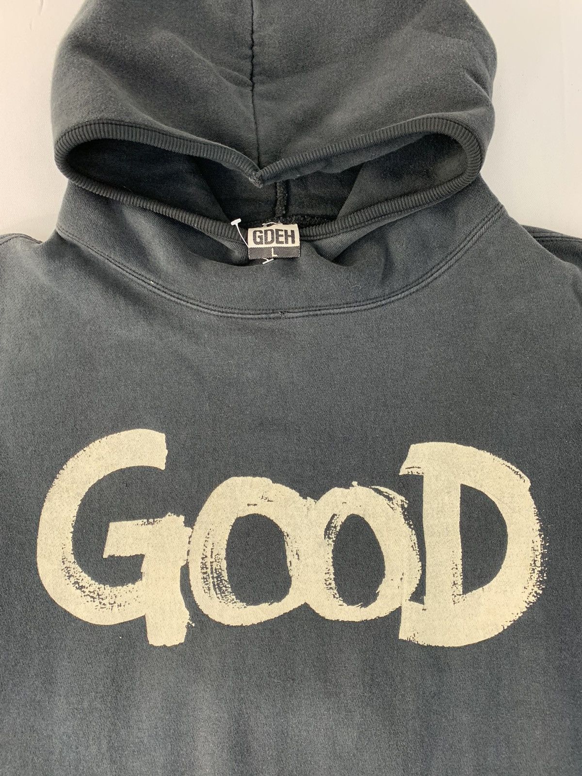 Good Enough 90s GDEH Good Enough Big E Pull Over Hoodies Spell Out Size US L / EU 52-54 / 3 - 4 Thumbnail