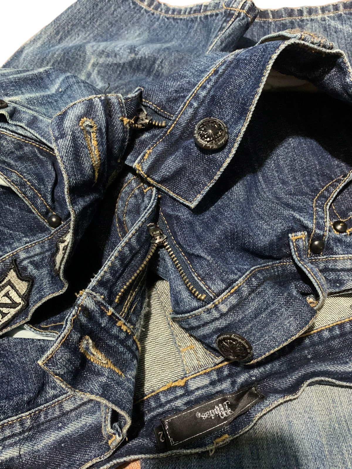 If Six Was Nine Midas double waist flare jeans patch multipocket Size US 32 / EU 48 - 12 Thumbnail