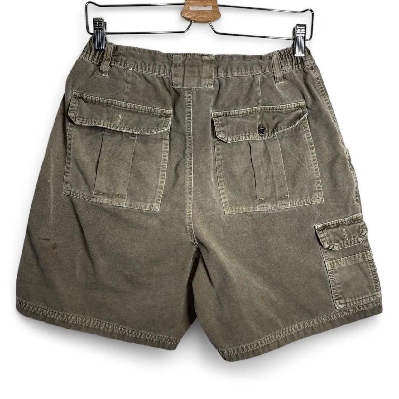 Vintage Vintage Y2K trashed khaki green cargo shorts Size US 29 - 7 Thumbnail