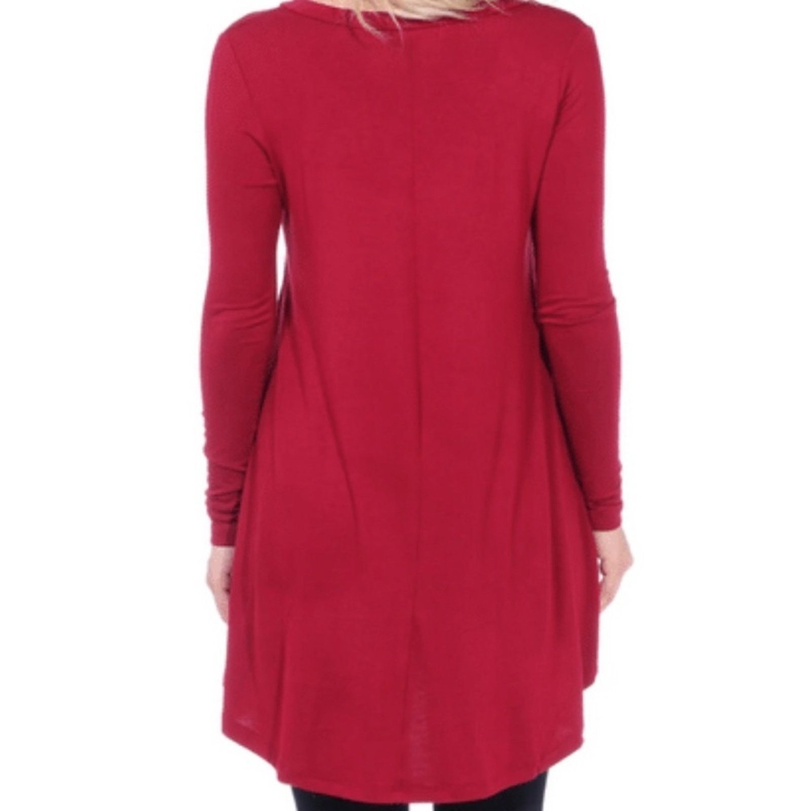 Other Entro Women’s Long Sleeve Casual Long V-Neck Shirt Blouse Size S / US 4 / IT 40 - 2 Thumbnail