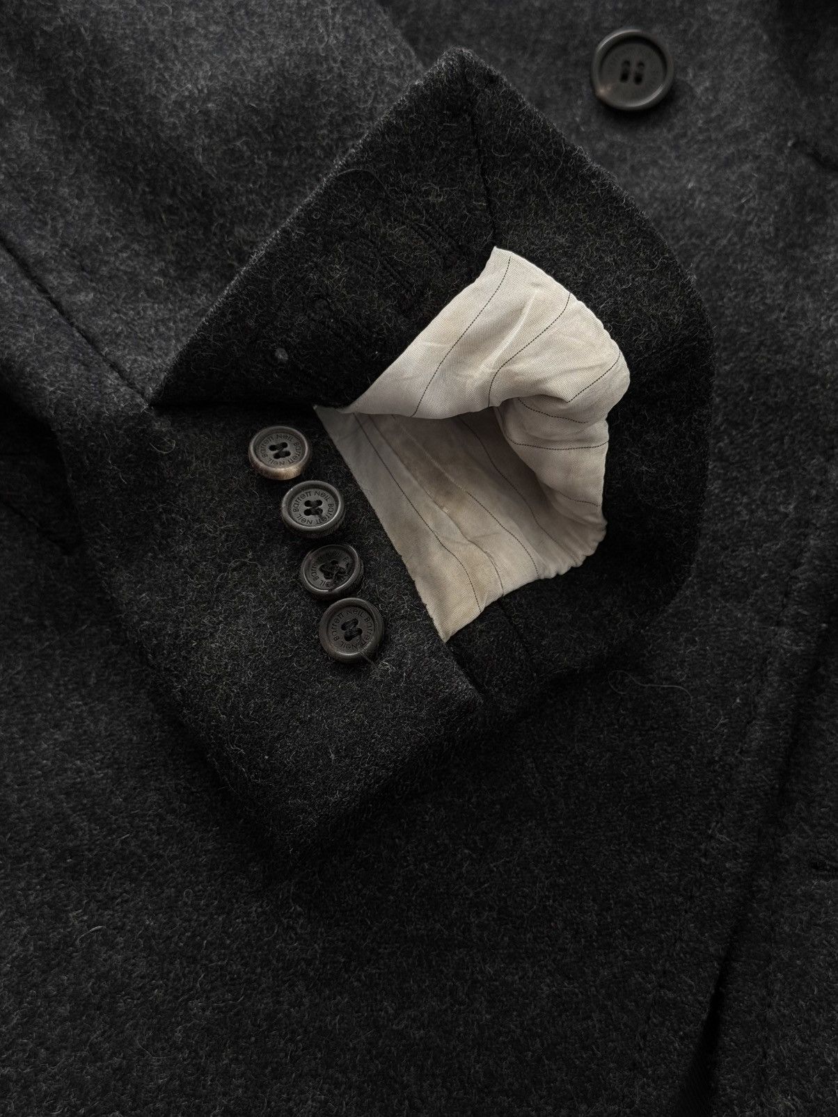 Neil Barrett Neil Barrett Double Breasted Wool Peacoat Size US M / EU 48-50 / 2 - 7 Thumbnail