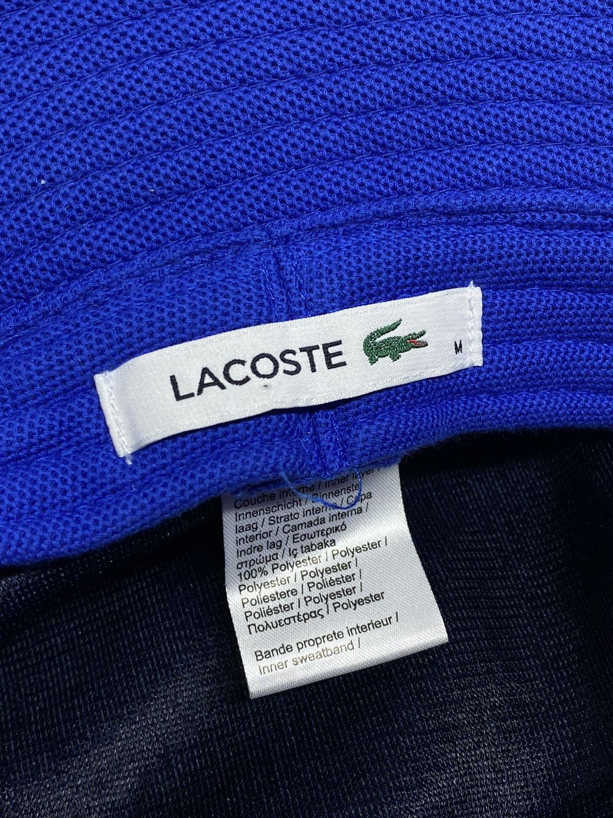 Lacoste 🔥 Y2K LACOSTE BLUE BUCKET HAT GORP TECH SUMMER VIBES Size ONE SIZE - 7 Thumbnail
