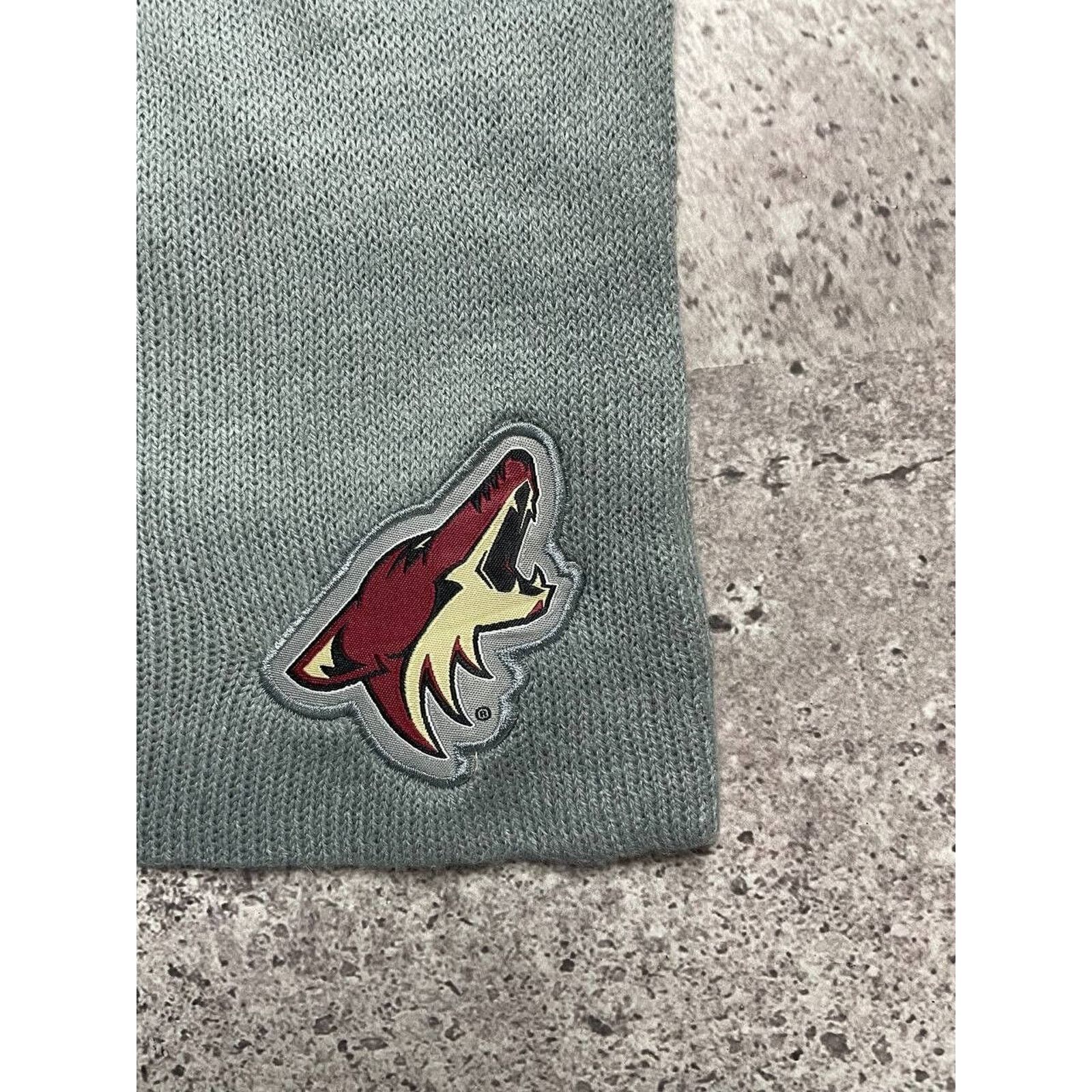 NHL × Vintage Vintage Arizona Coyotes Gray NHL Beanie Hat One Size Acrylic Size ONE SIZE - 4 Thumbnail