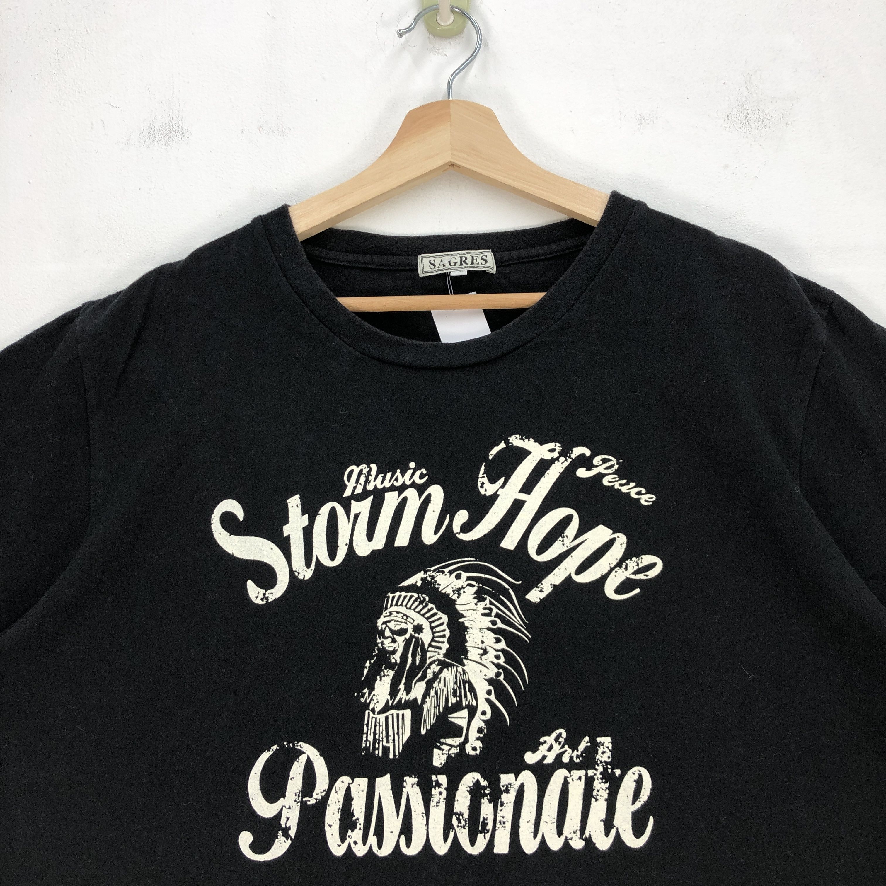 Japanese Brand Vintage Y2K Japanese T Shirt Indiana Storm Hope Tees | . Size US M / EU 48-50 / 2 - 3 Thumbnail