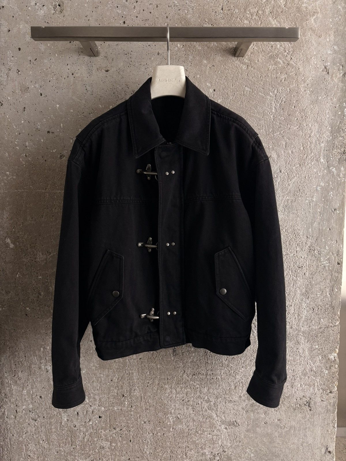 Japanese Brand Black denim jacket | Coor Size US S / EU 44-46 / 1 - 1 Thumbnail