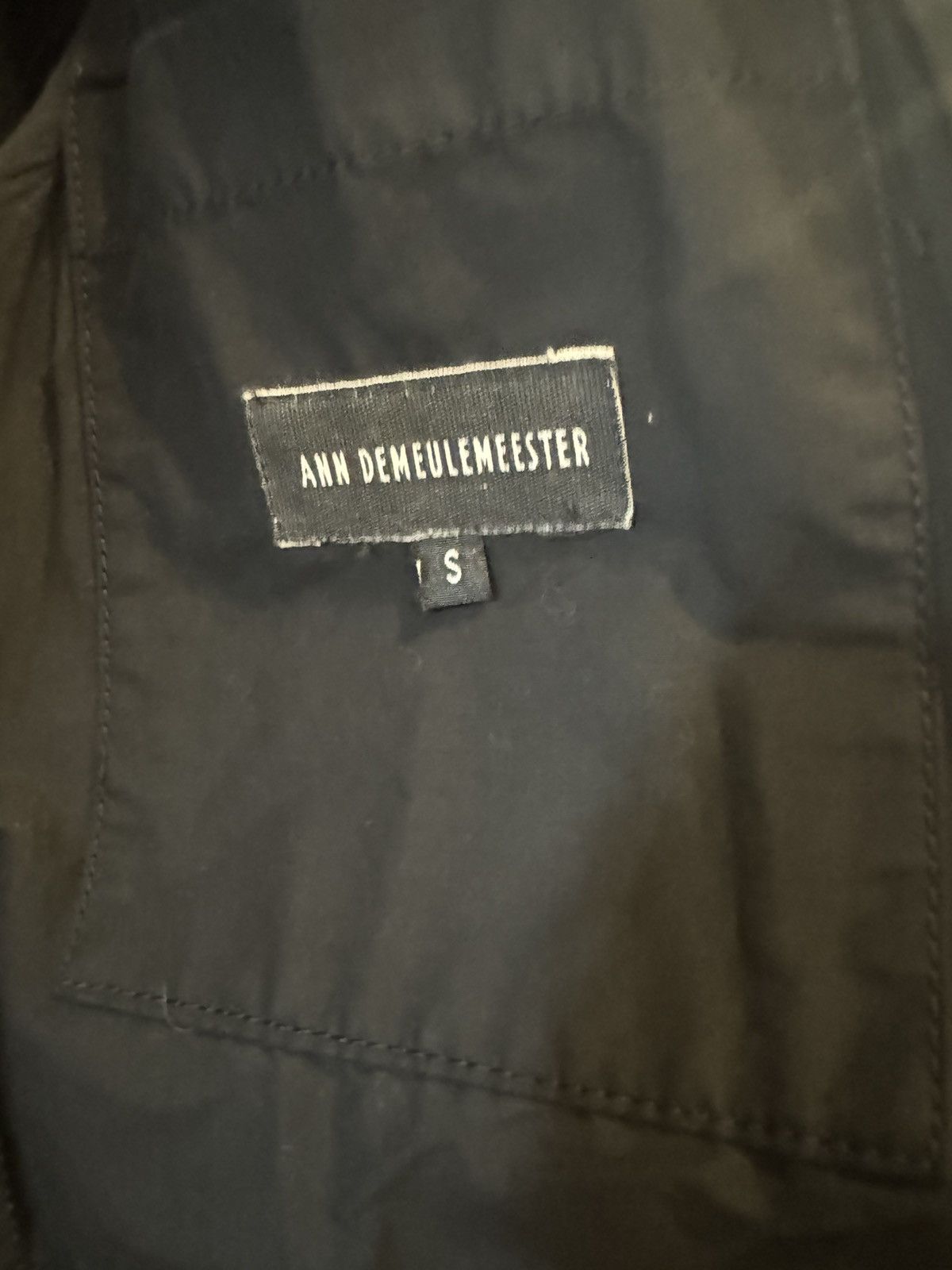 Ann Demeulemeester Military waxed polyester jacket internal pockets Size US S / EU 44-46 / 1 - 3 Thumbnail