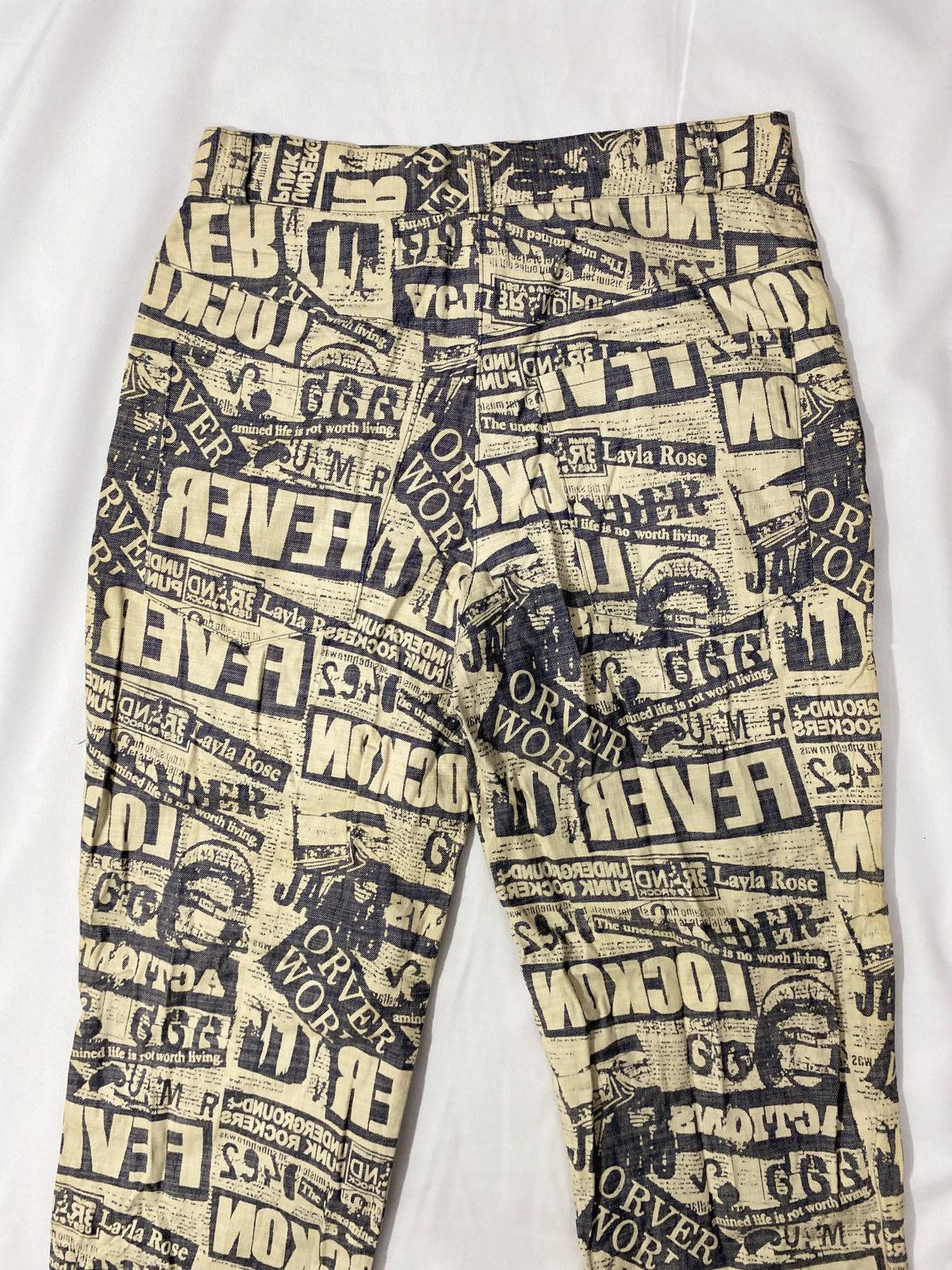 Hysteric Glamour Japanese Brand Darkvictory God Save The Queen NewsPaper Size US 29 - 7 Thumbnail