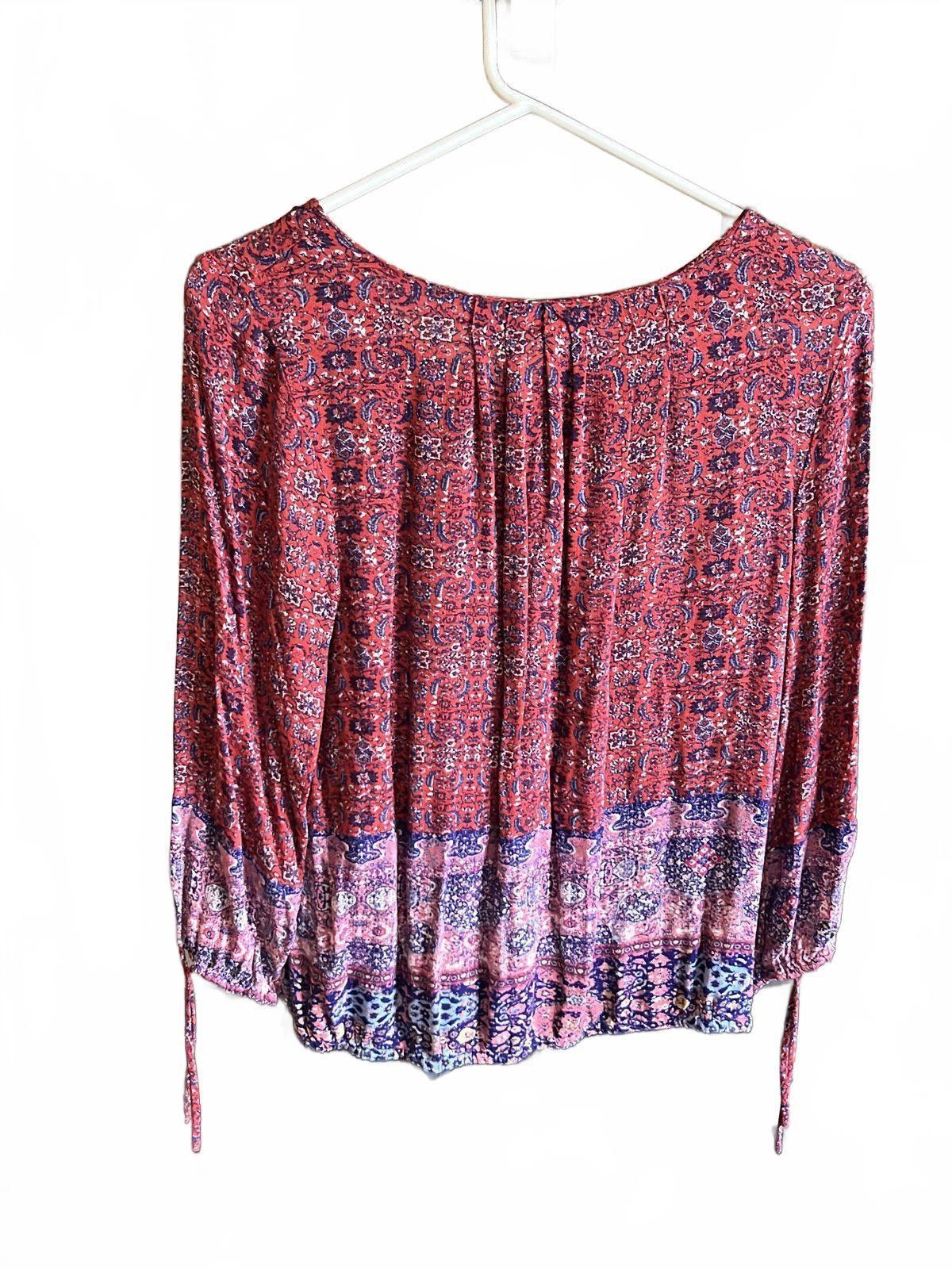 Lucky Brand Lucky Brand Women's Lightweight Boho Top - Medium Size M / US 6-8 / IT 42-44 - 3 Thumbnail