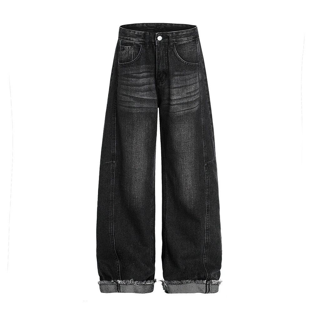 Jean Punk vintage washed distressed raw edge jeans Size US 32 / EU 48 - 1 Thumbnail